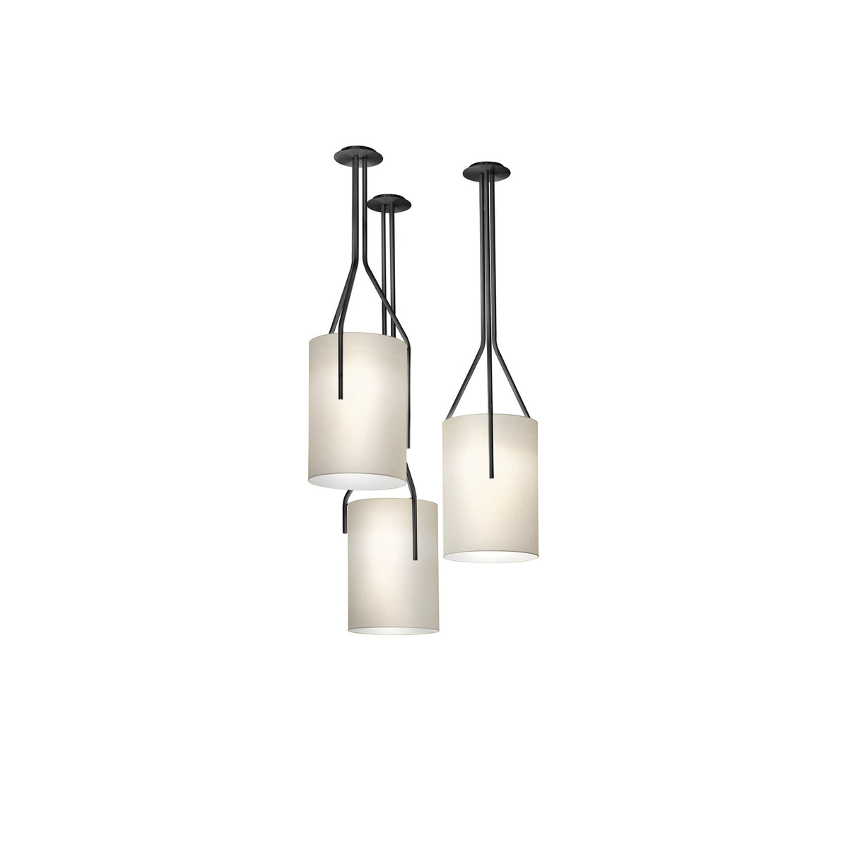 Cex Kronleuchter LED 3-Lights Messing modern
