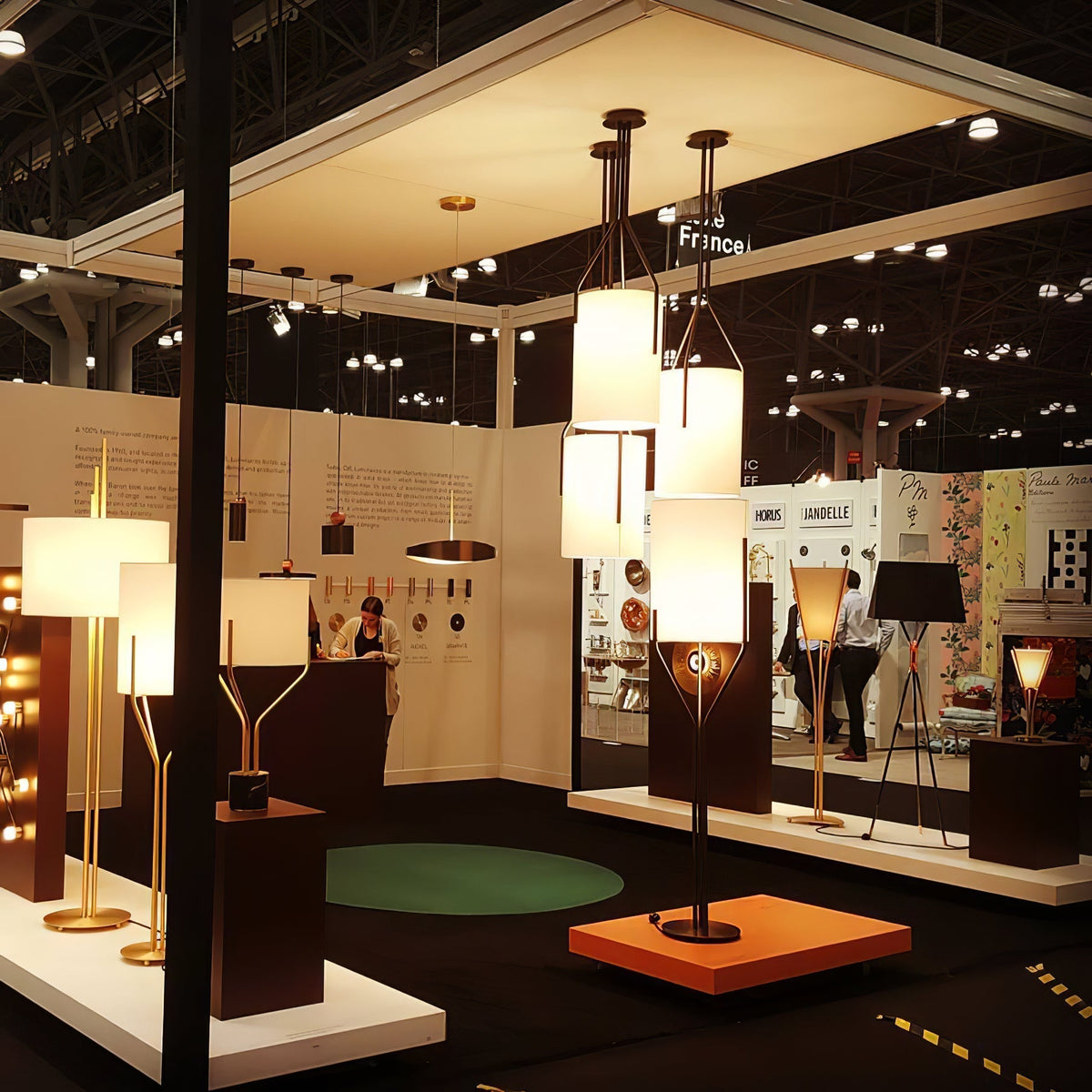 Cex Kronleuchter LED 3-Lights Messing modern