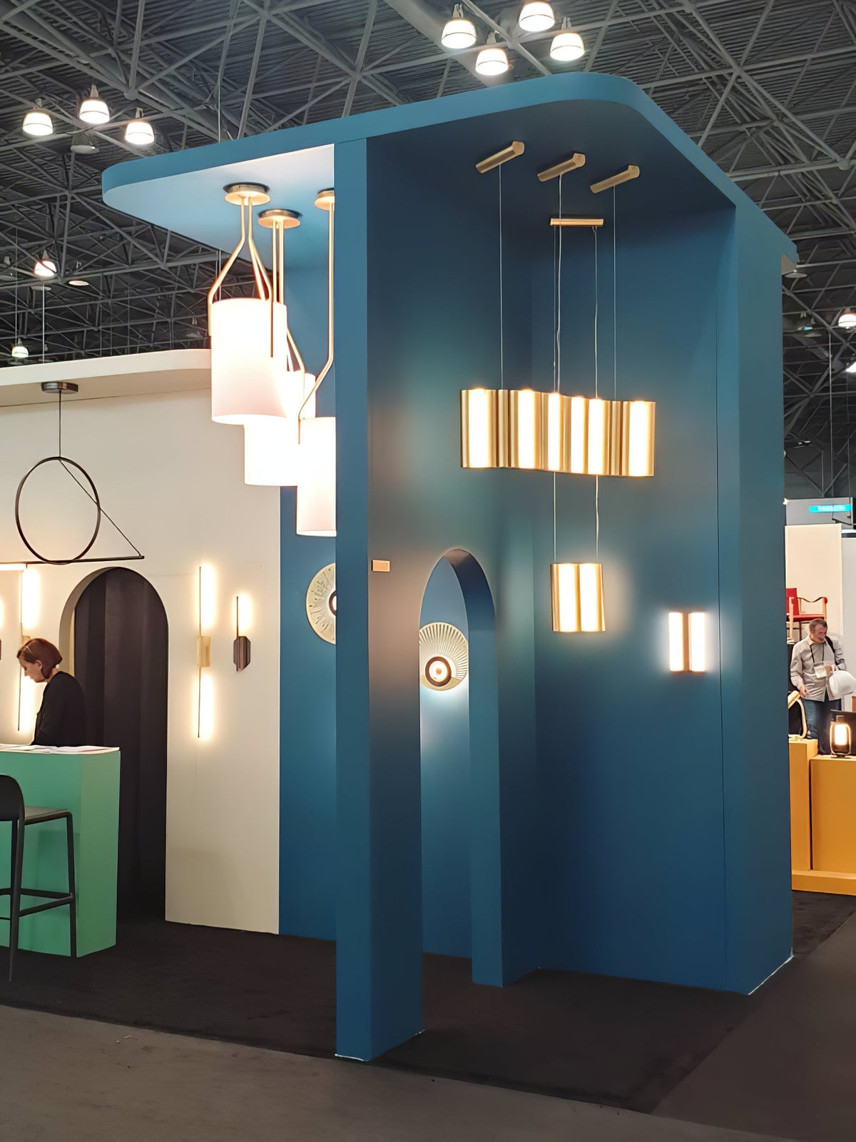 Cex Kronleuchter LED 3-Lights Messing modern