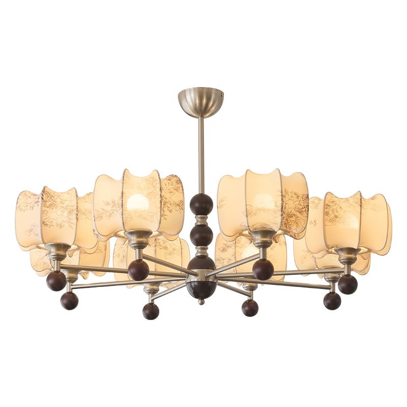 Ephaos Kronleuchter Elegance Vintage Floral aus Holz