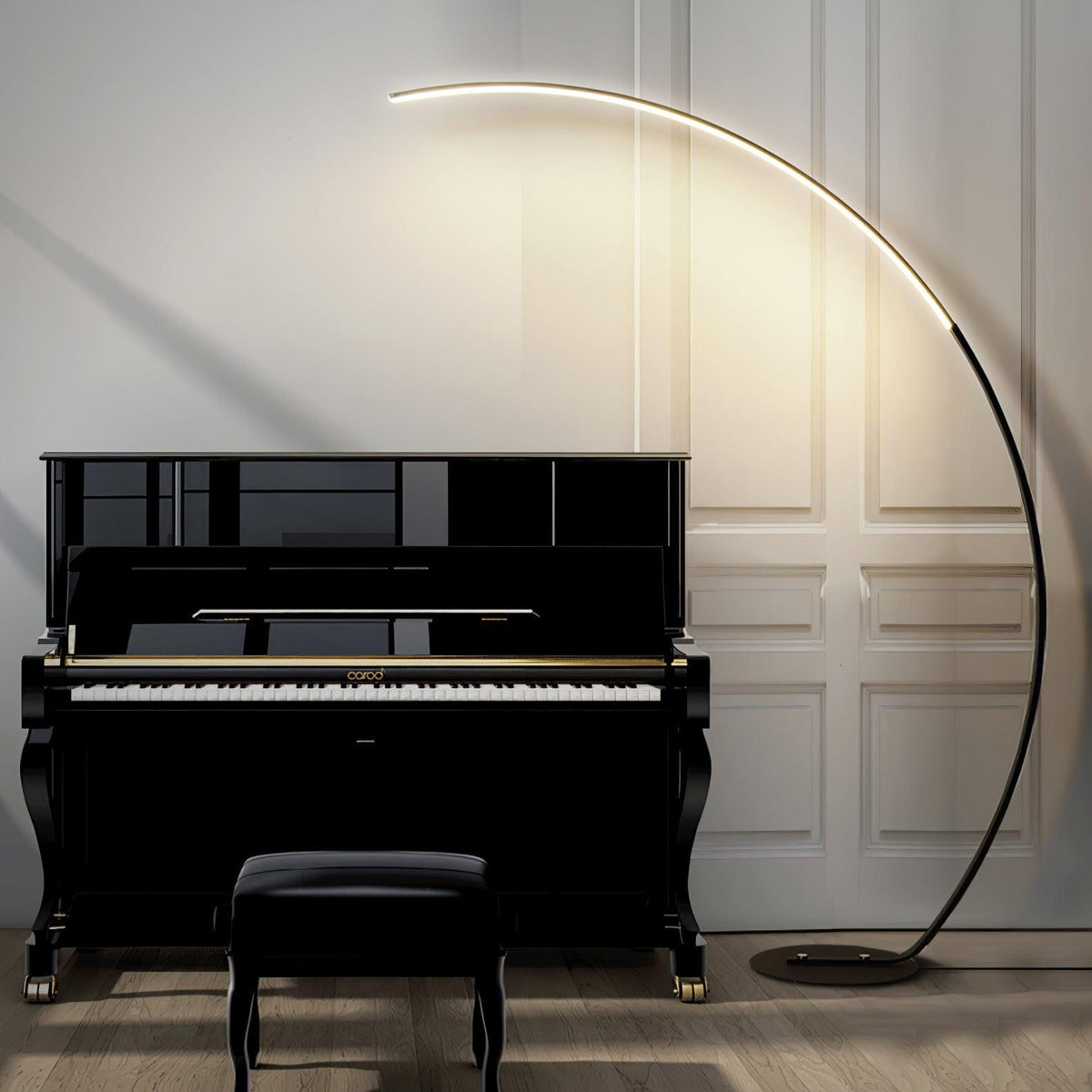 Zophaor Mid-Century-Glas- und Messing-Wandleuchte