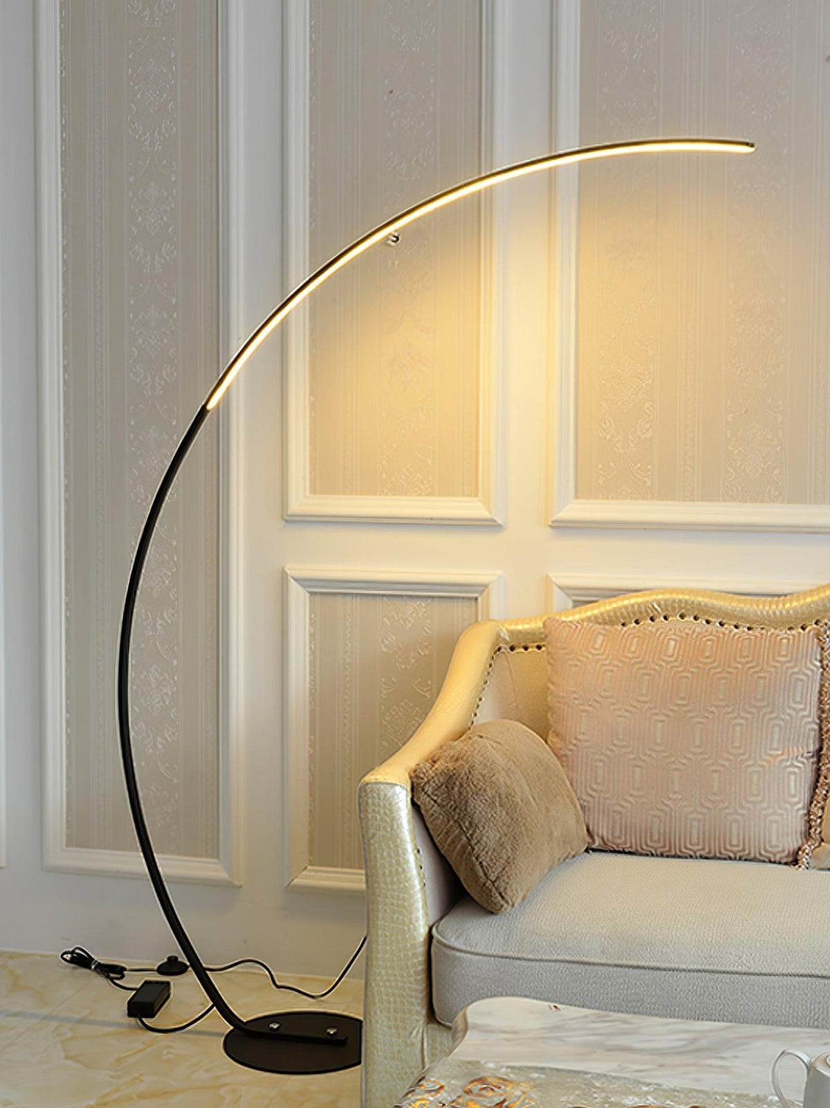 Zophaor Mid-Century-Glas- und Messing-Wandleuchte