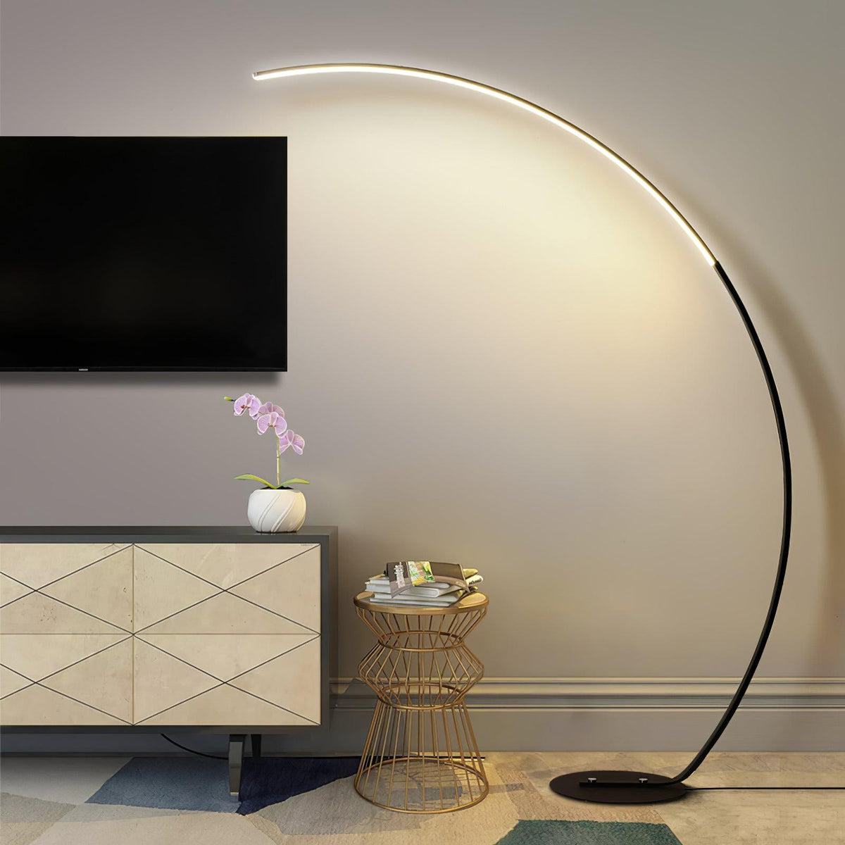 Zophaor Mid-Century-Glas- und Messing-Wandleuchte