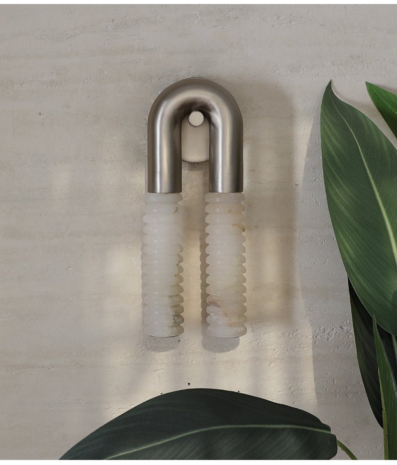Talbe Alabaster Arc Ridge moderne Wandleuchte