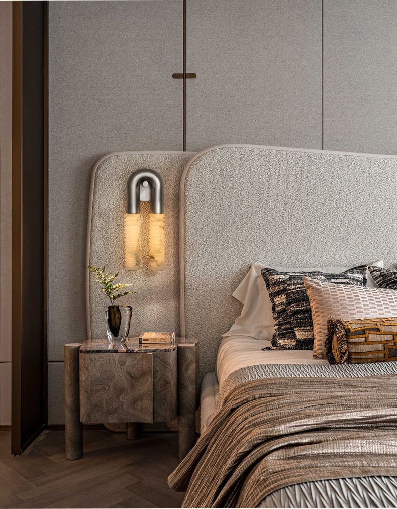 Talbe Alabaster Arc Ridge moderne Wandleuchte