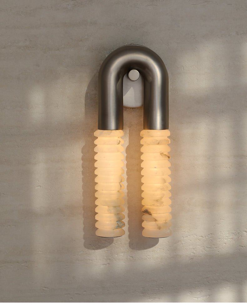 Talbe Alabaster Arc Ridge moderne Wandleuchte