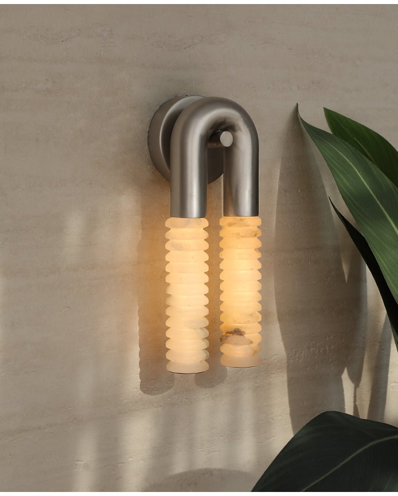 Talbe Alabaster Arc Ridge moderne Wandleuchte