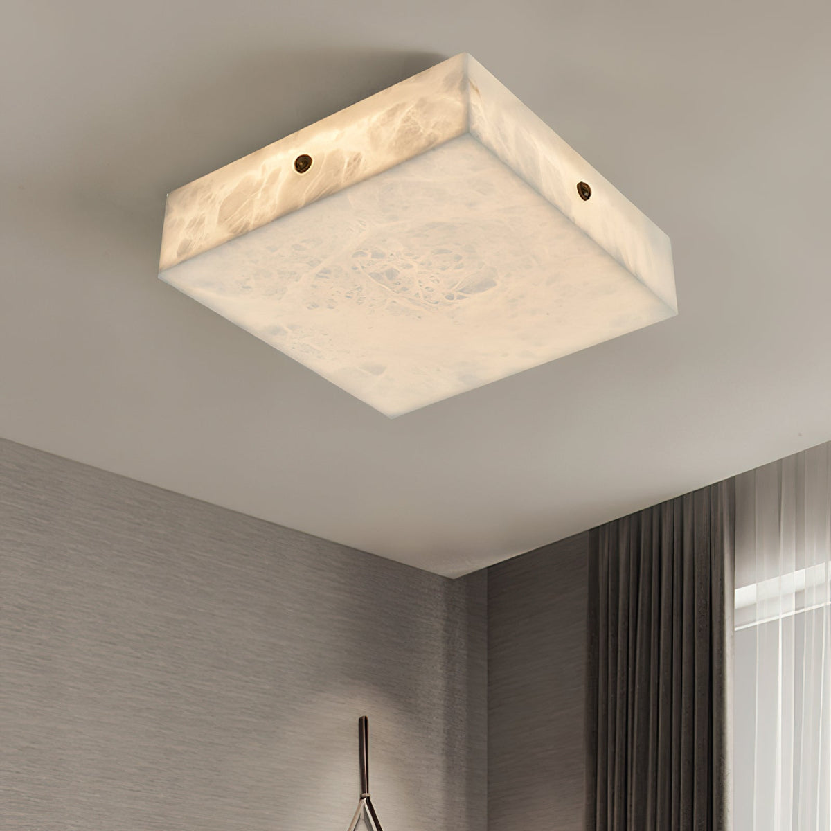 Rauduvys zeitgenössische minimalistische Alabaster-Deckenleuchte