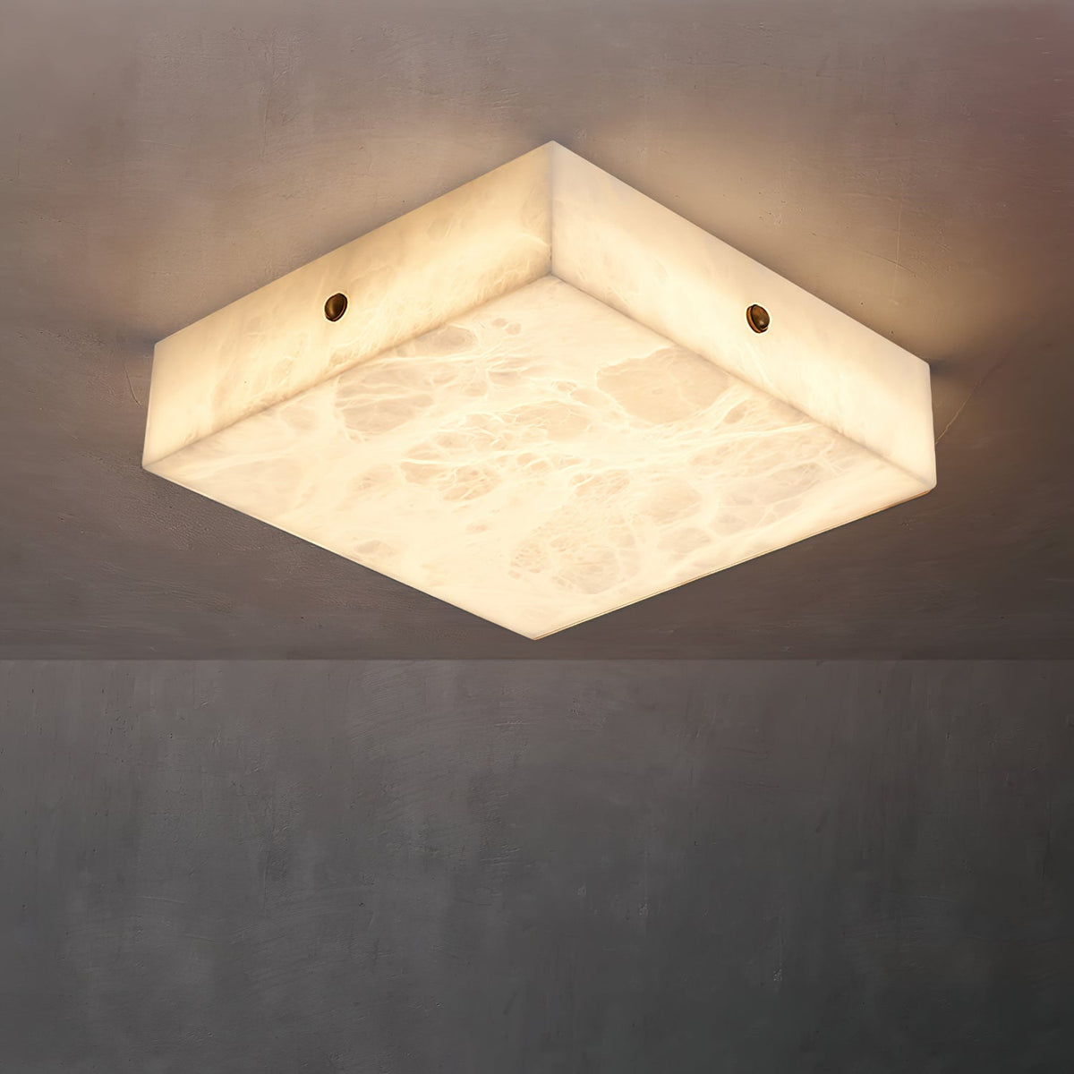 Rauduvys zeitgenössische minimalistische Alabaster-Deckenleuchte