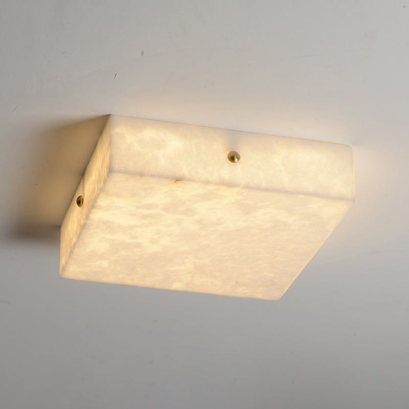 Rauduvys zeitgenössische minimalistische Alabaster-Deckenleuchte