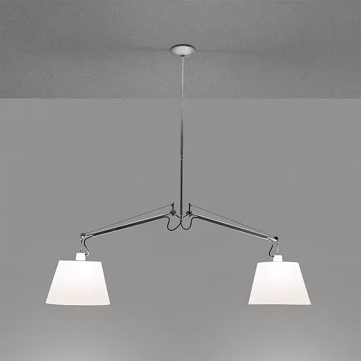 Evmirion Premium Elegance Stoff-Lampenschirm Pendelleuchte