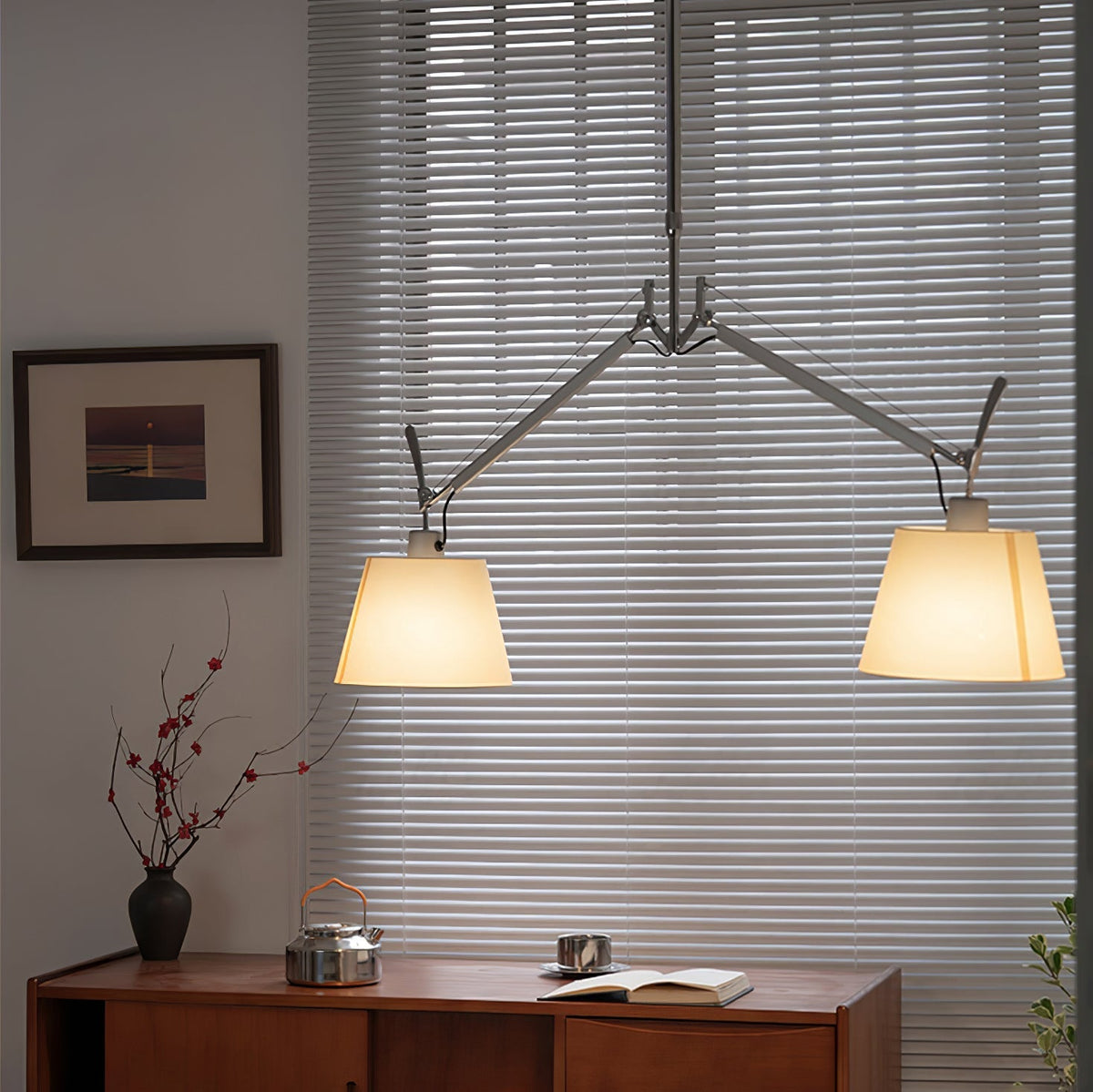 Evmirion Premium Elegance Stoff-Lampenschirm Pendelleuchte