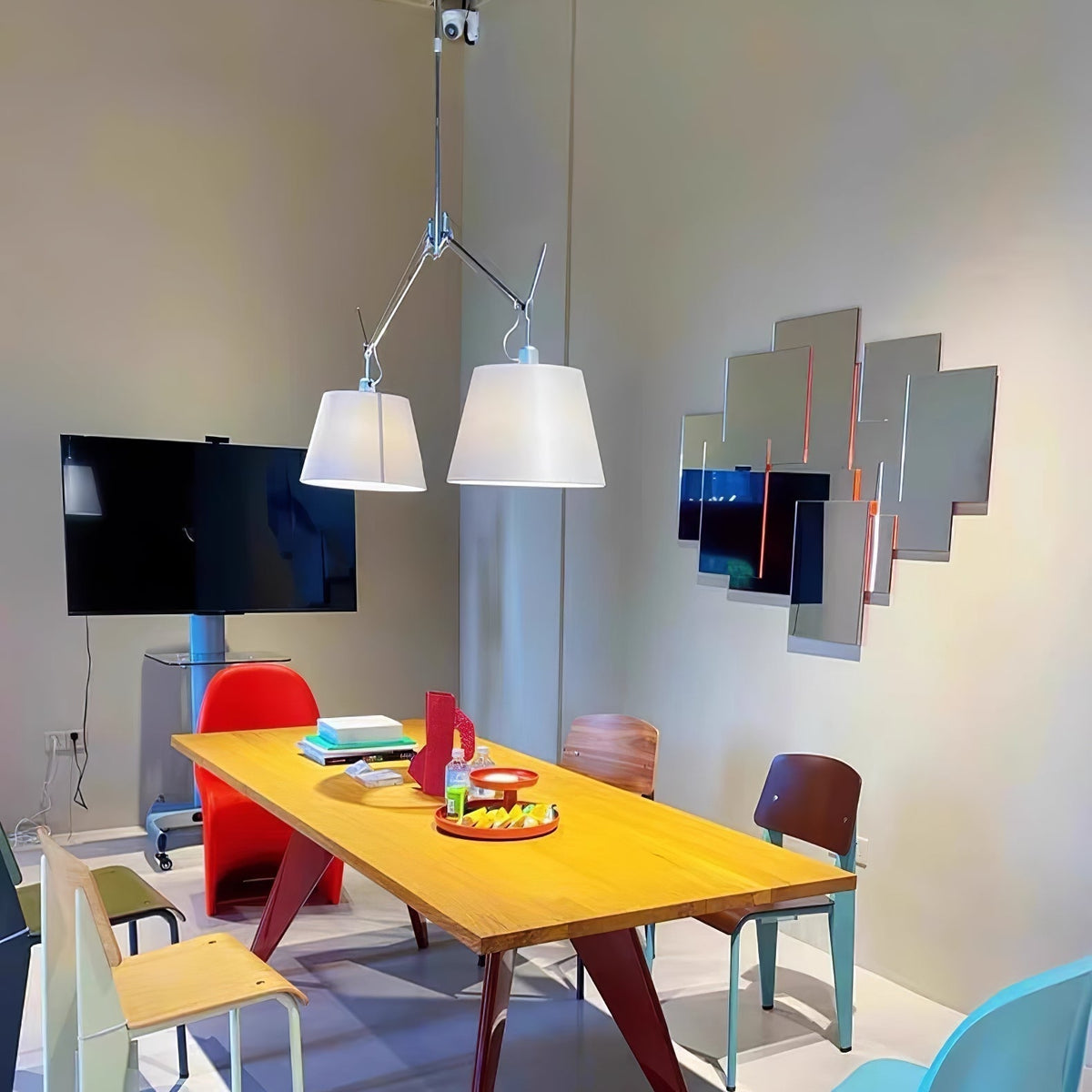 Evmirion Premium Elegance Stoff-Lampenschirm Pendelleuchte