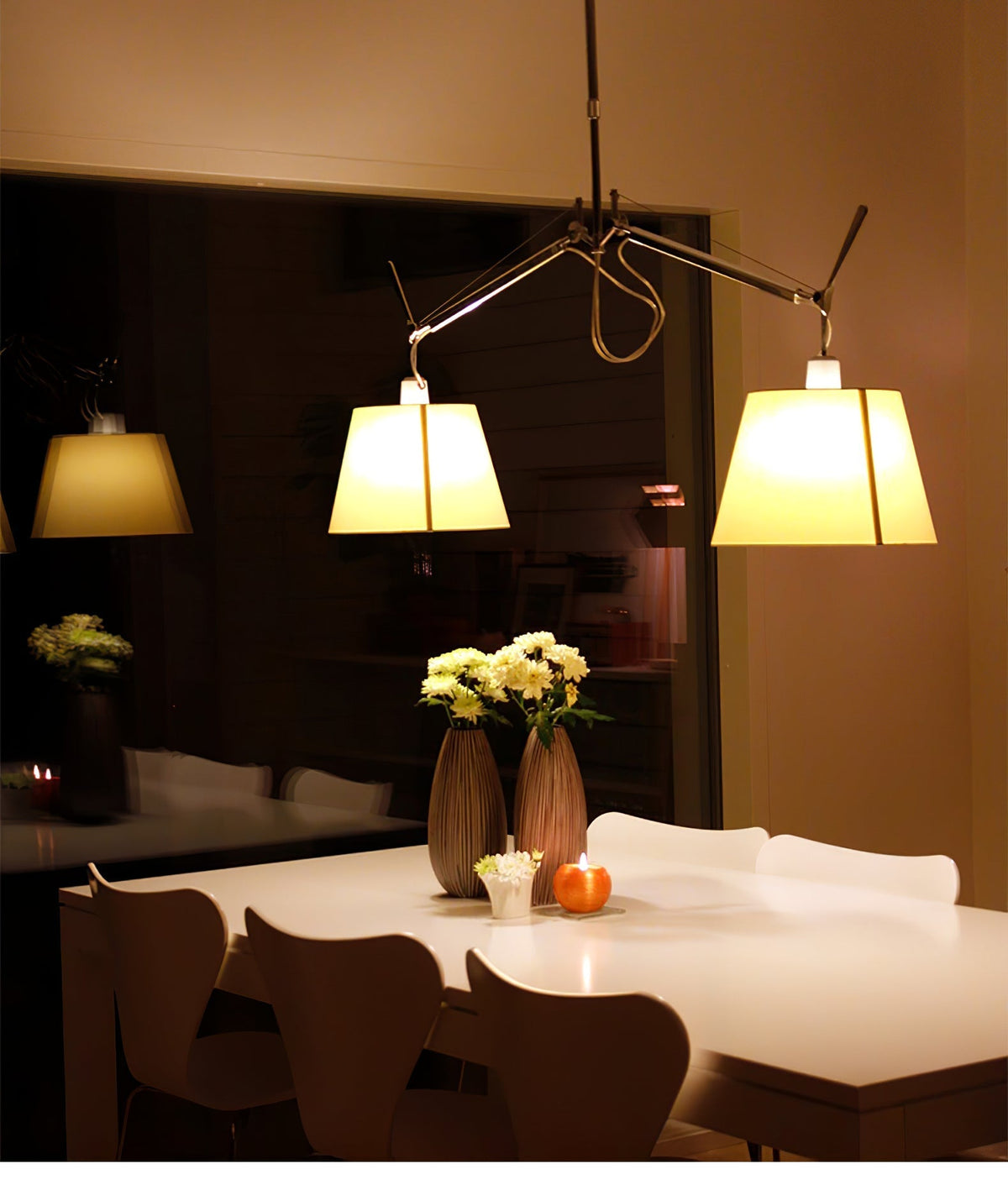 Evmirion Premium Elegance Stoff-Lampenschirm Pendelleuchte