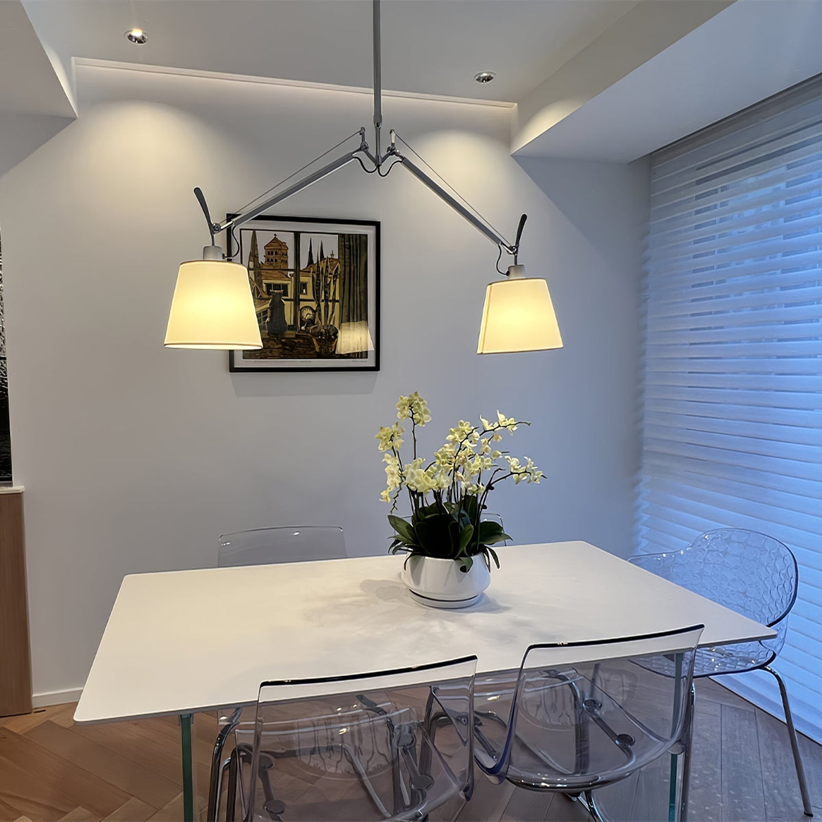 Evmirion Premium Elegance Stoff-Lampenschirm Pendelleuchte