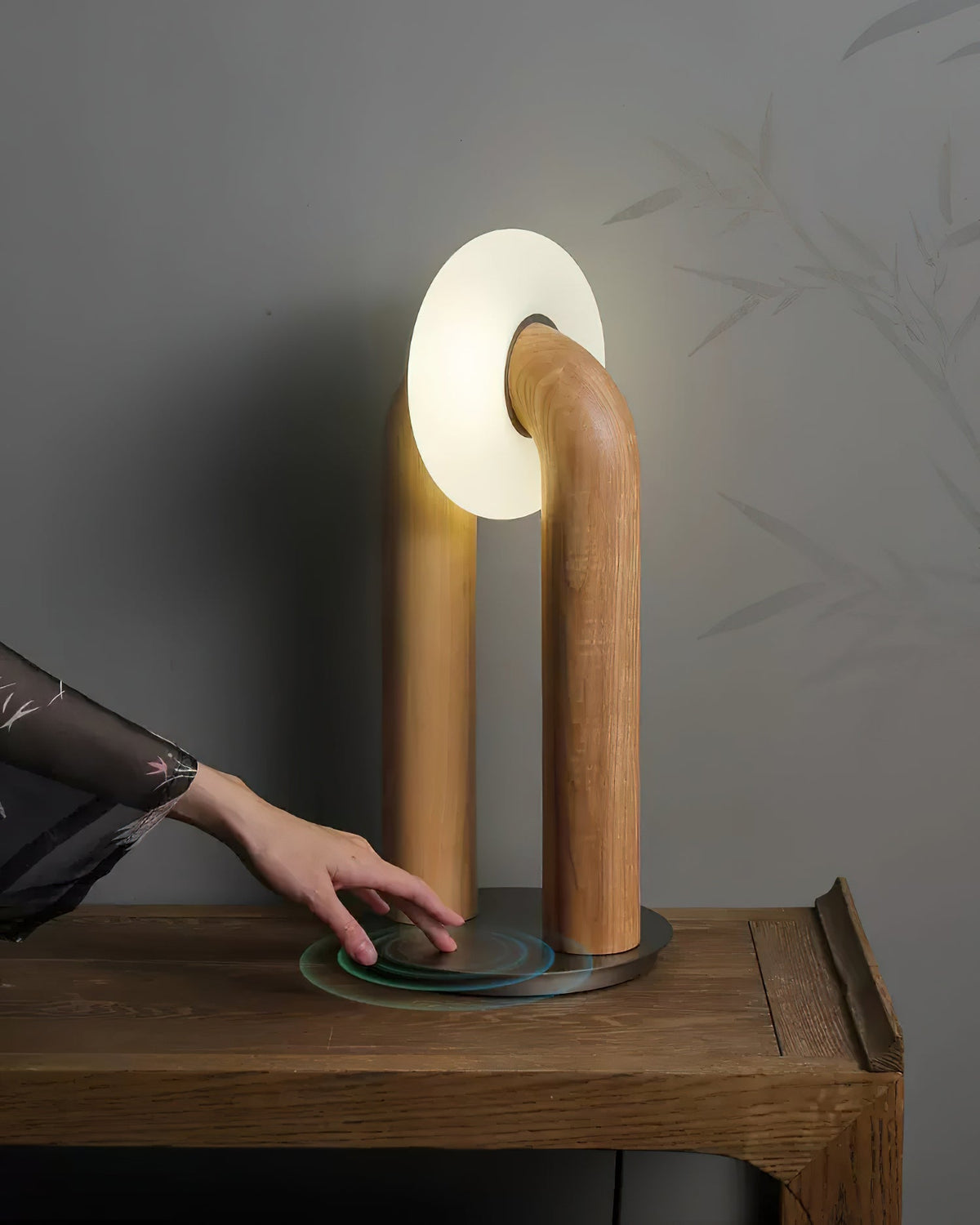 Raelix Vintage Tischleuchte aus Holz