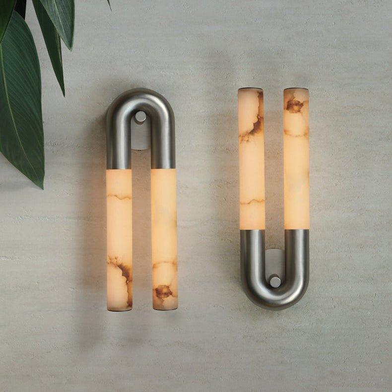 Orvella Arch Alabaster Wandleuchte