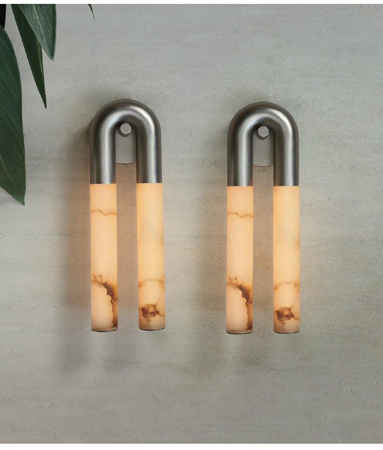 Orvella Arch Alabaster Wandleuchte