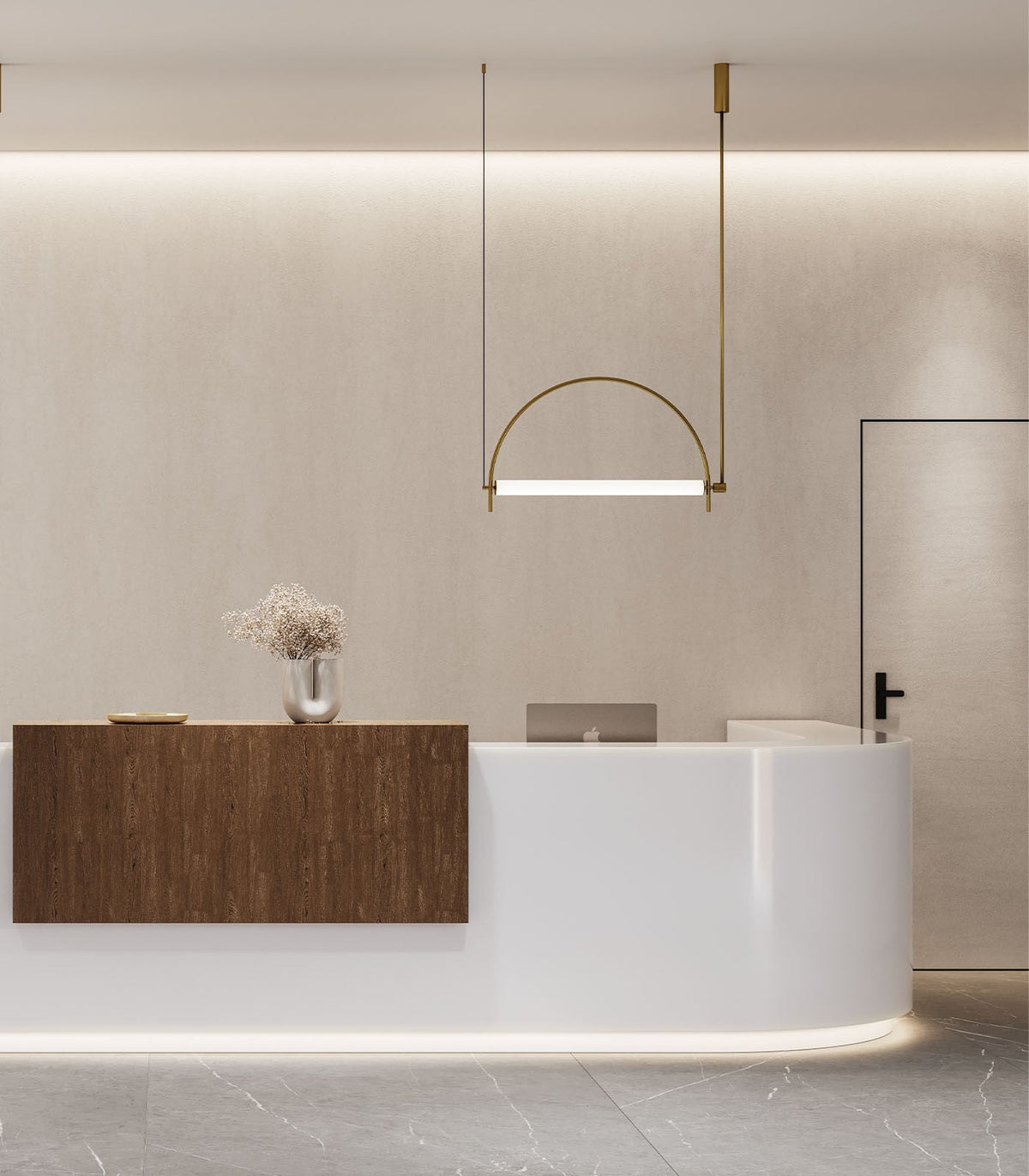Arched Kronleuchter Linear LED