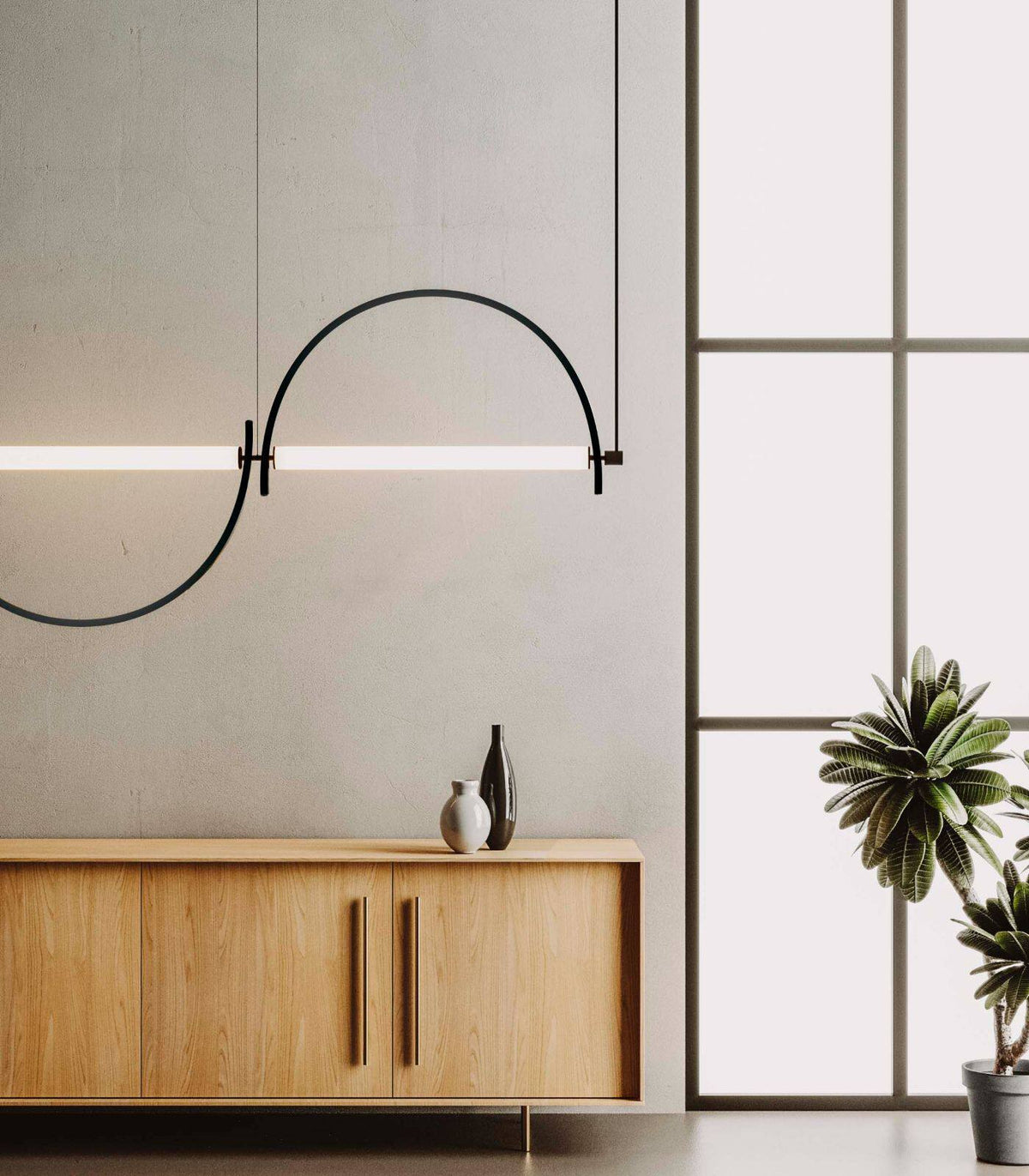 Arched Kronleuchter Linear LED