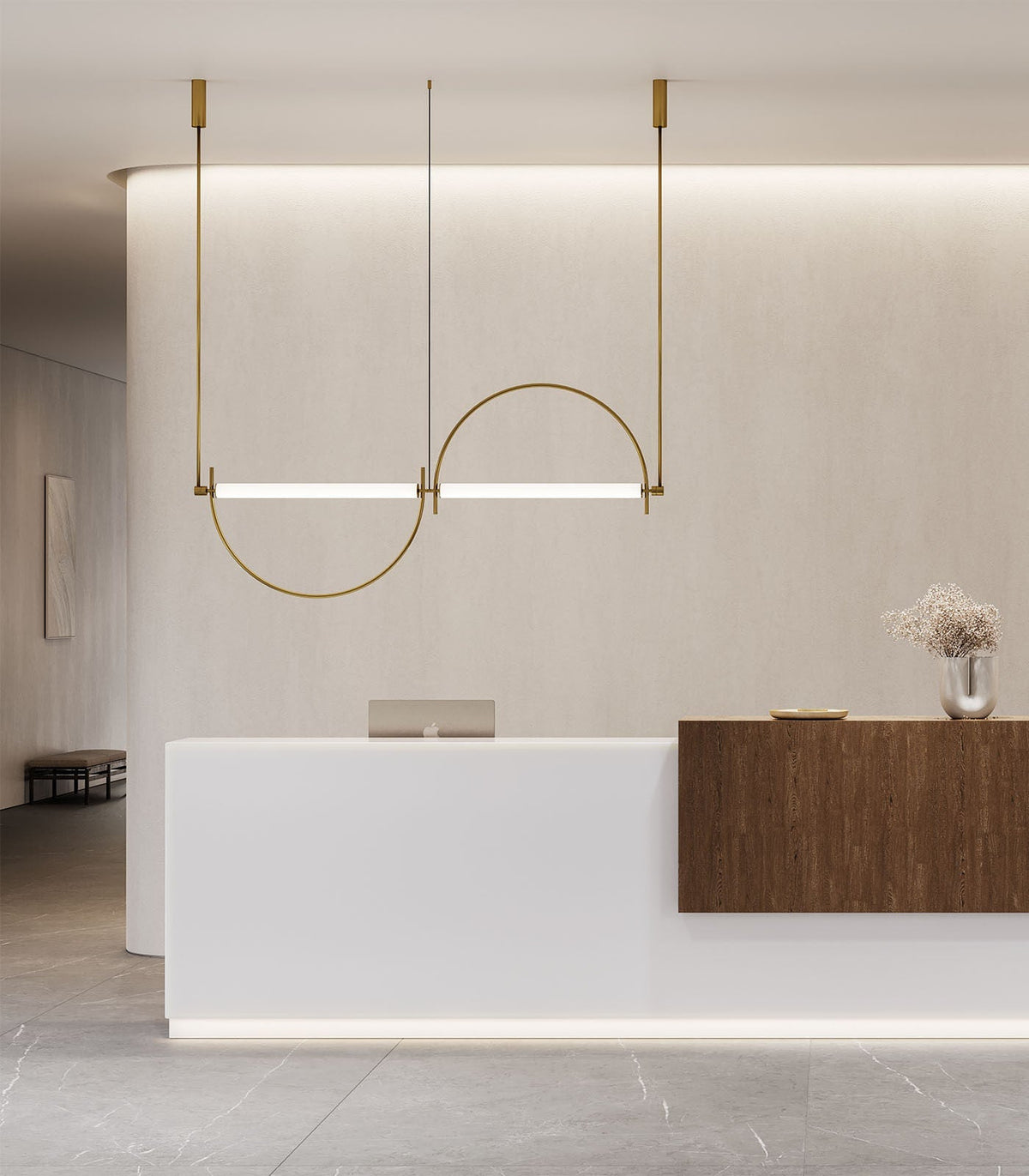 Arched Kronleuchter Linear LED