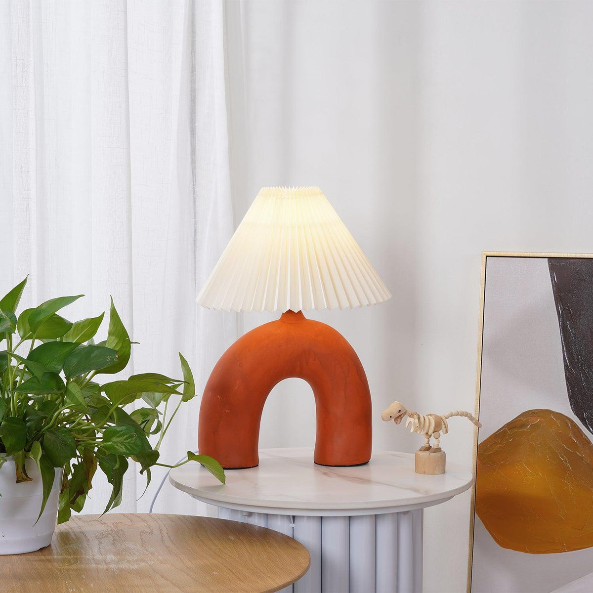 Lumenaya Tischlampe aus Keramik im modernen Stil