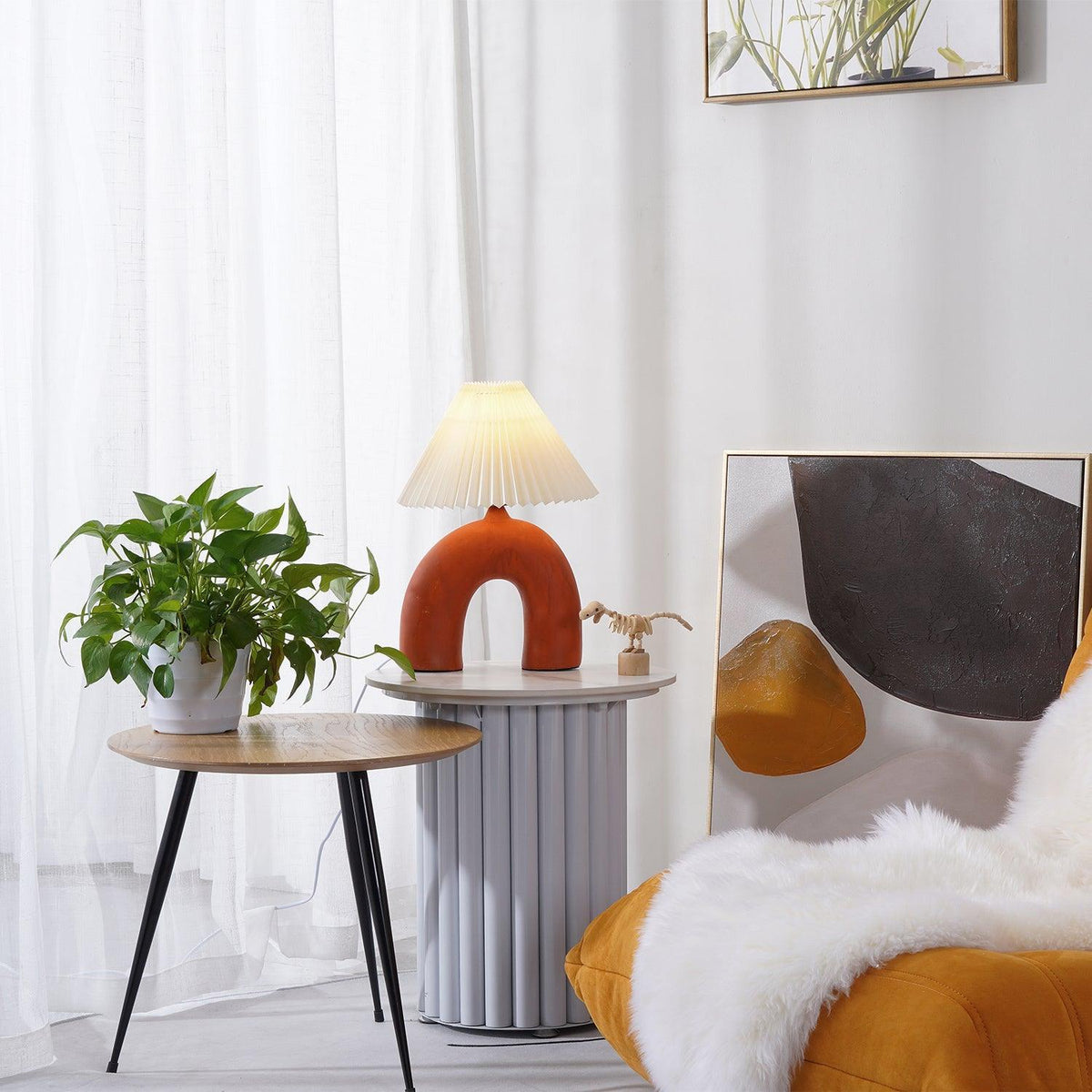 Lumenaya Tischlampe aus Keramik im modernen Stil