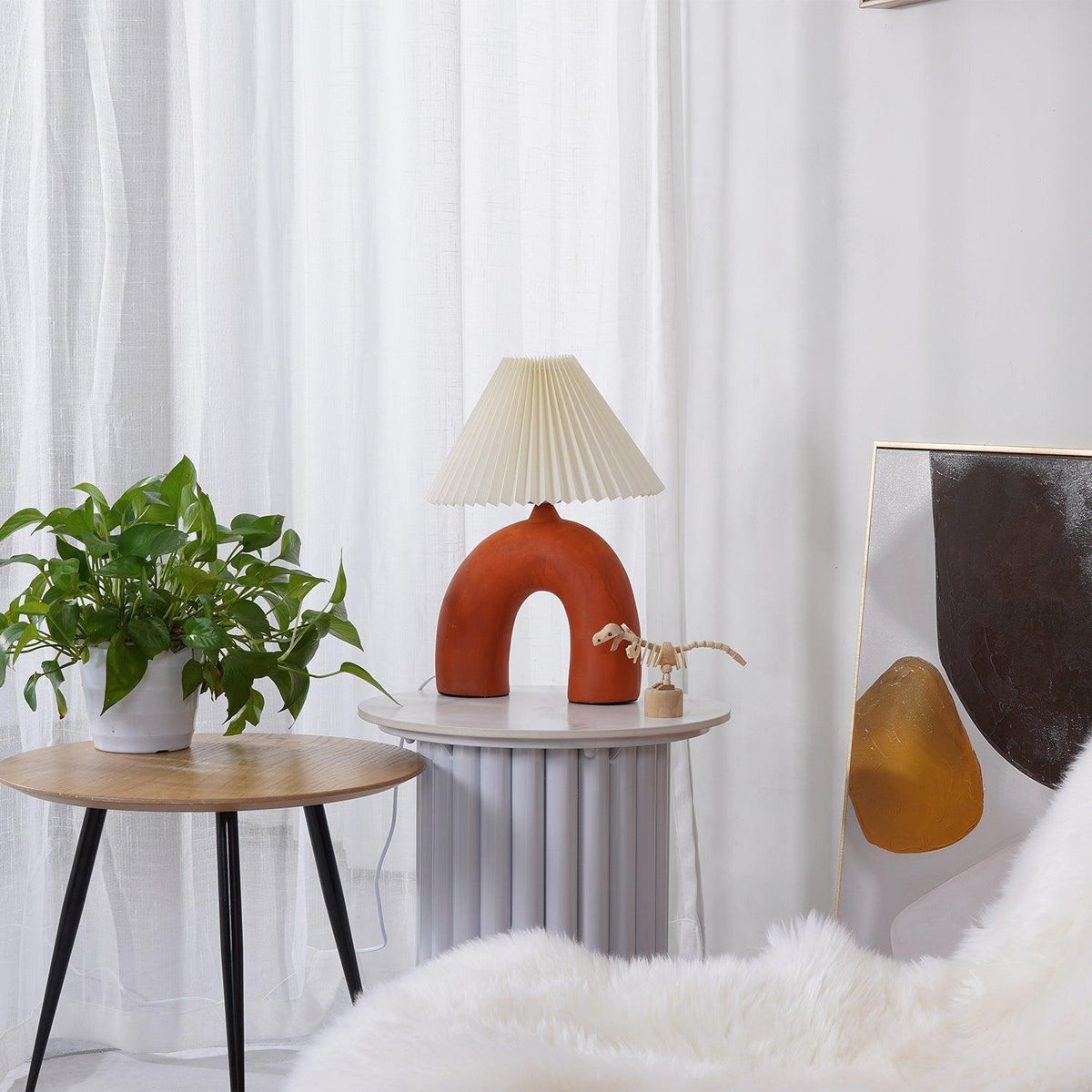 Lumenaya Tischlampe aus Keramik im modernen Stil
