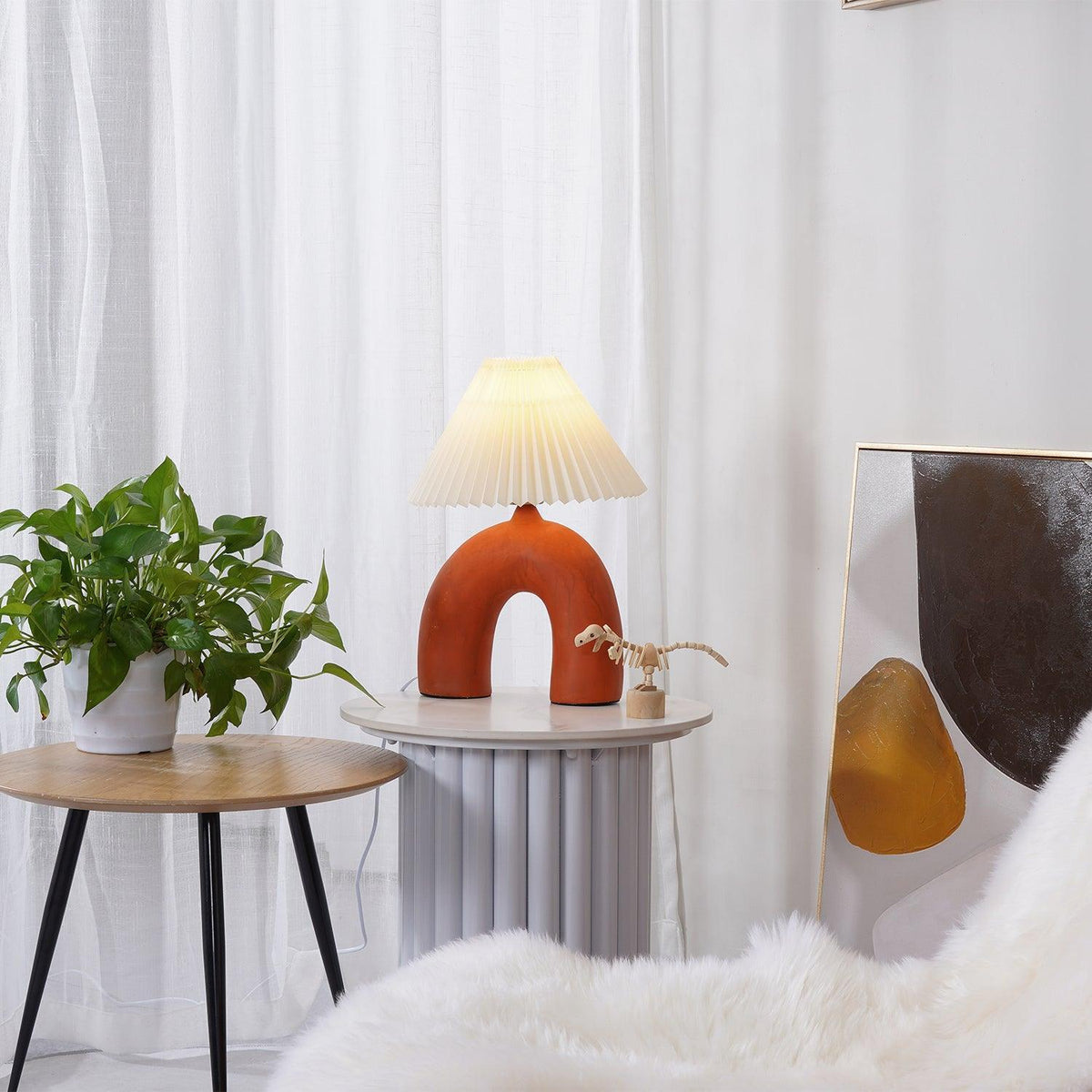 Lumenaya Tischlampe aus Keramik im modernen Stil