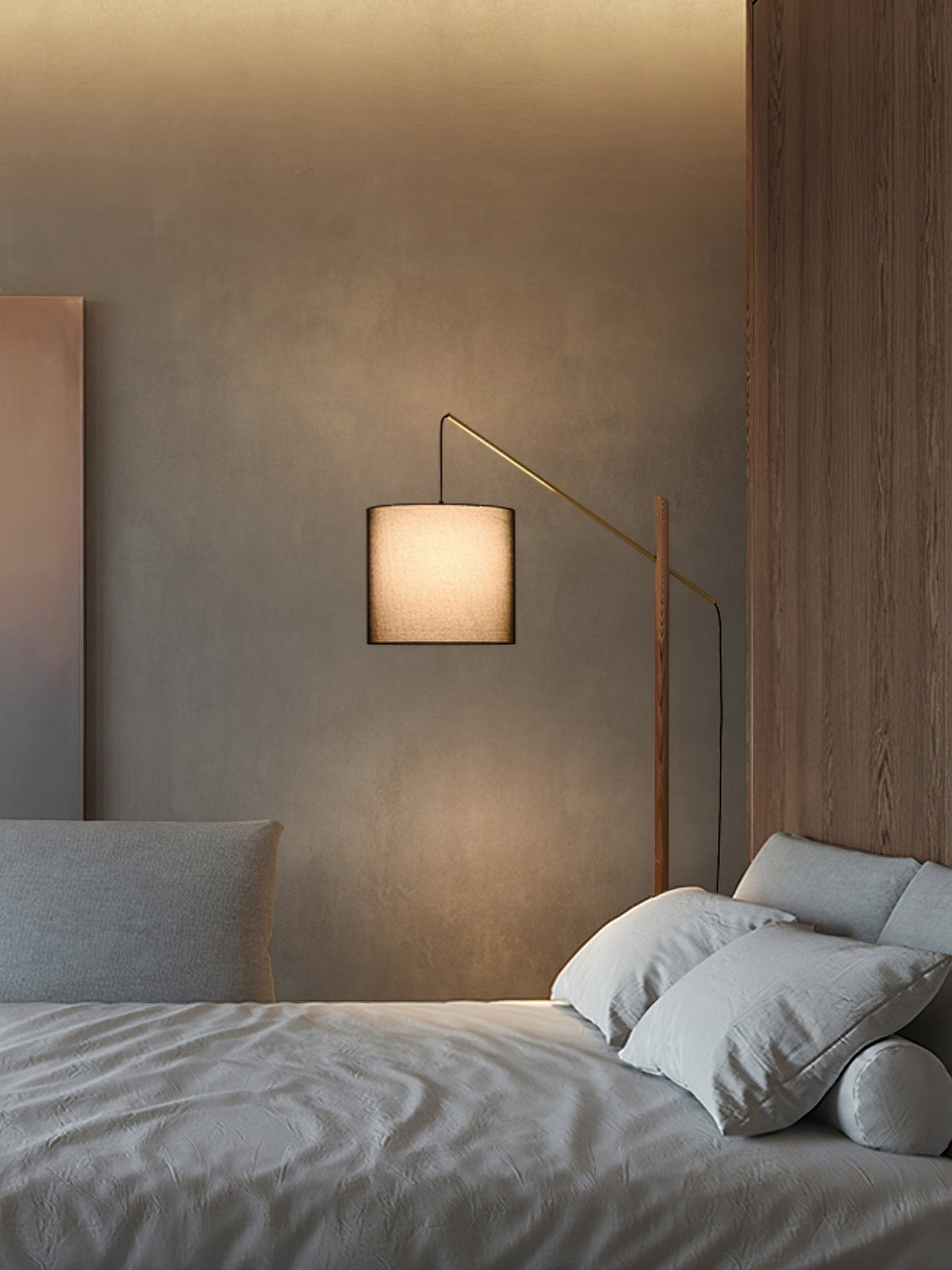 Nyvariol Minimalistische Stehleuchte aus Holz