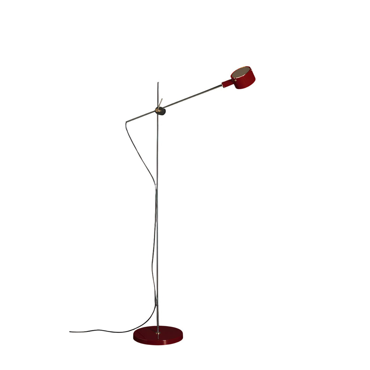 Arclen verstellbare Stehleuchte mit Gegengewicht und horizontaler Arm in dunklem Bronze