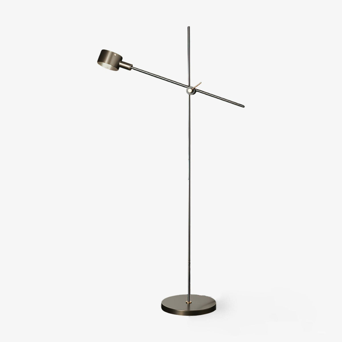 Arclen verstellbare Stehleuchte mit Gegengewicht und horizontaler Arm in dunklem Bronze
