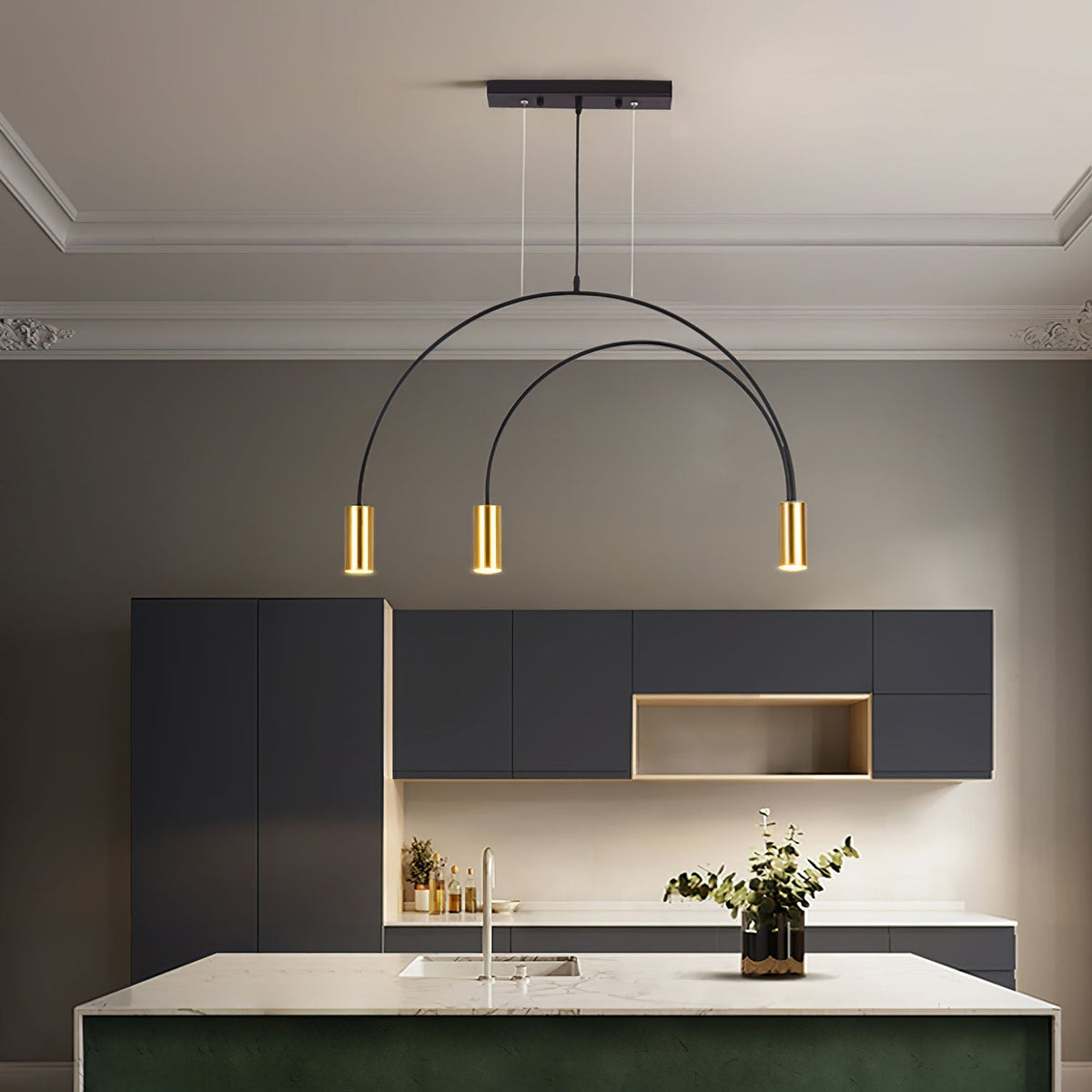 Noriel Pendelleuchte überlappende Zylinder Minimalistisch Esszimmer