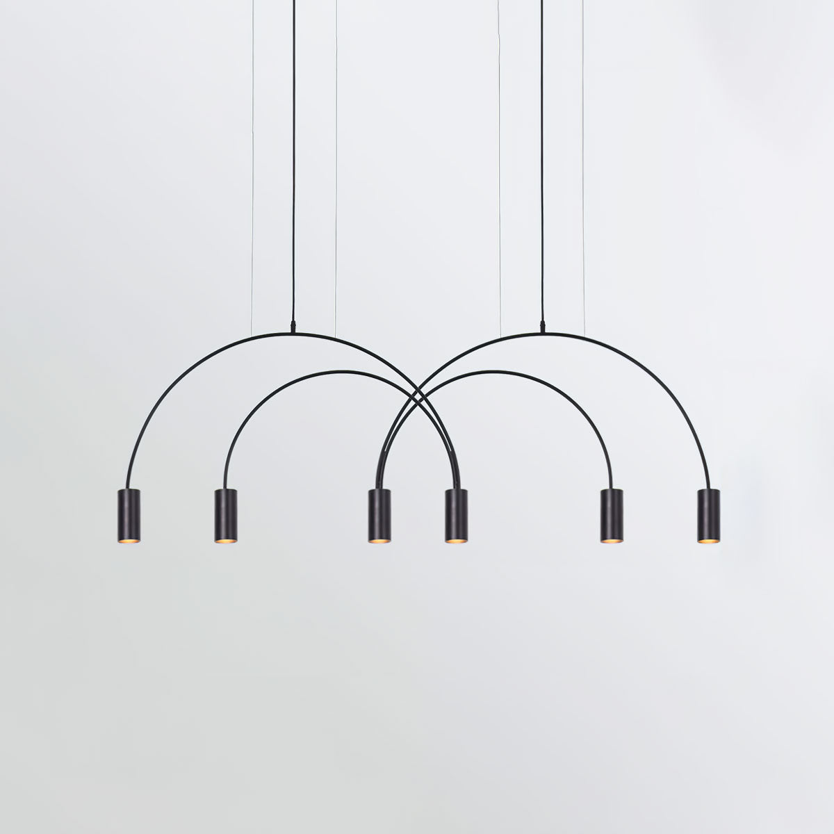 Noriel Pendelleuchte überlappende Zylinder Minimalistisch Esszimmer