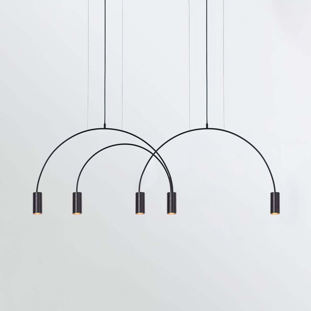 Noriel Pendelleuchte überlappende Zylinder Minimalistisch Esszimmer