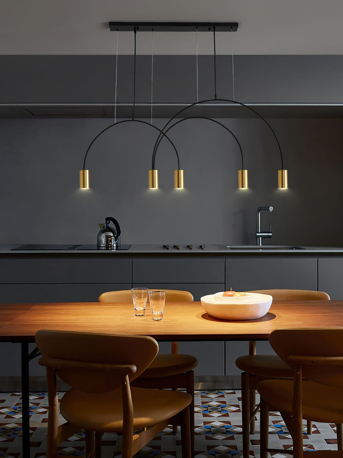 Noriel Pendelleuchte überlappende Zylinder Minimalistisch Esszimmer