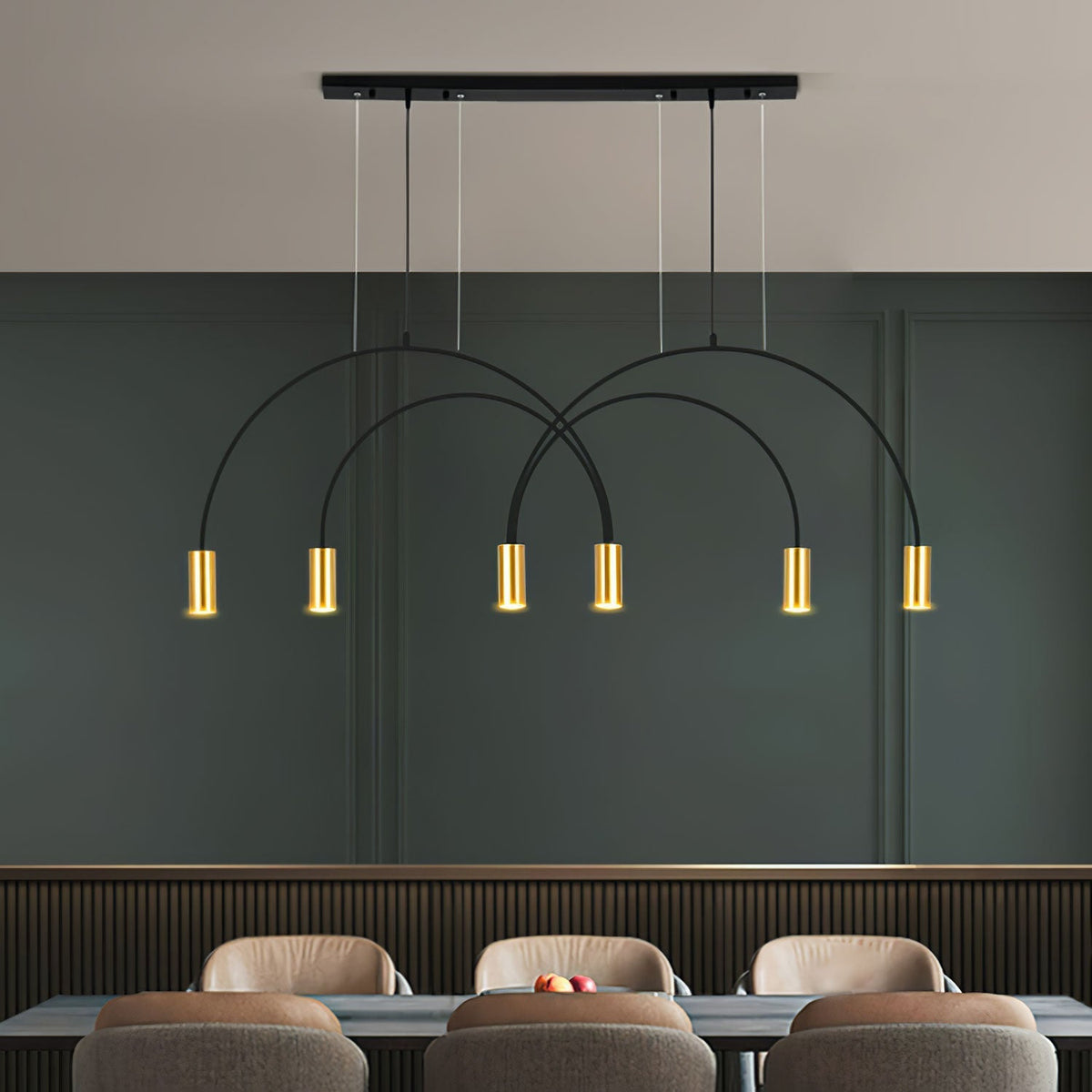 Noriel Pendelleuchte überlappende Zylinder Minimalistisch Esszimmer