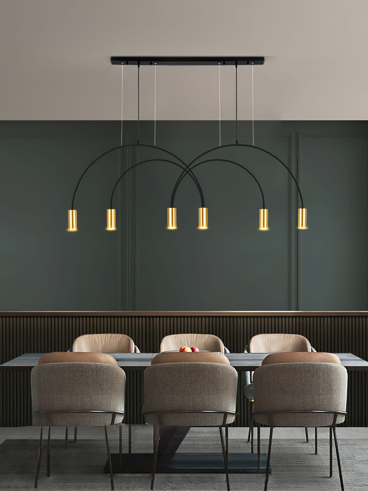 Noriel Pendelleuchte überlappende Zylinder Minimalistisch Esszimmer