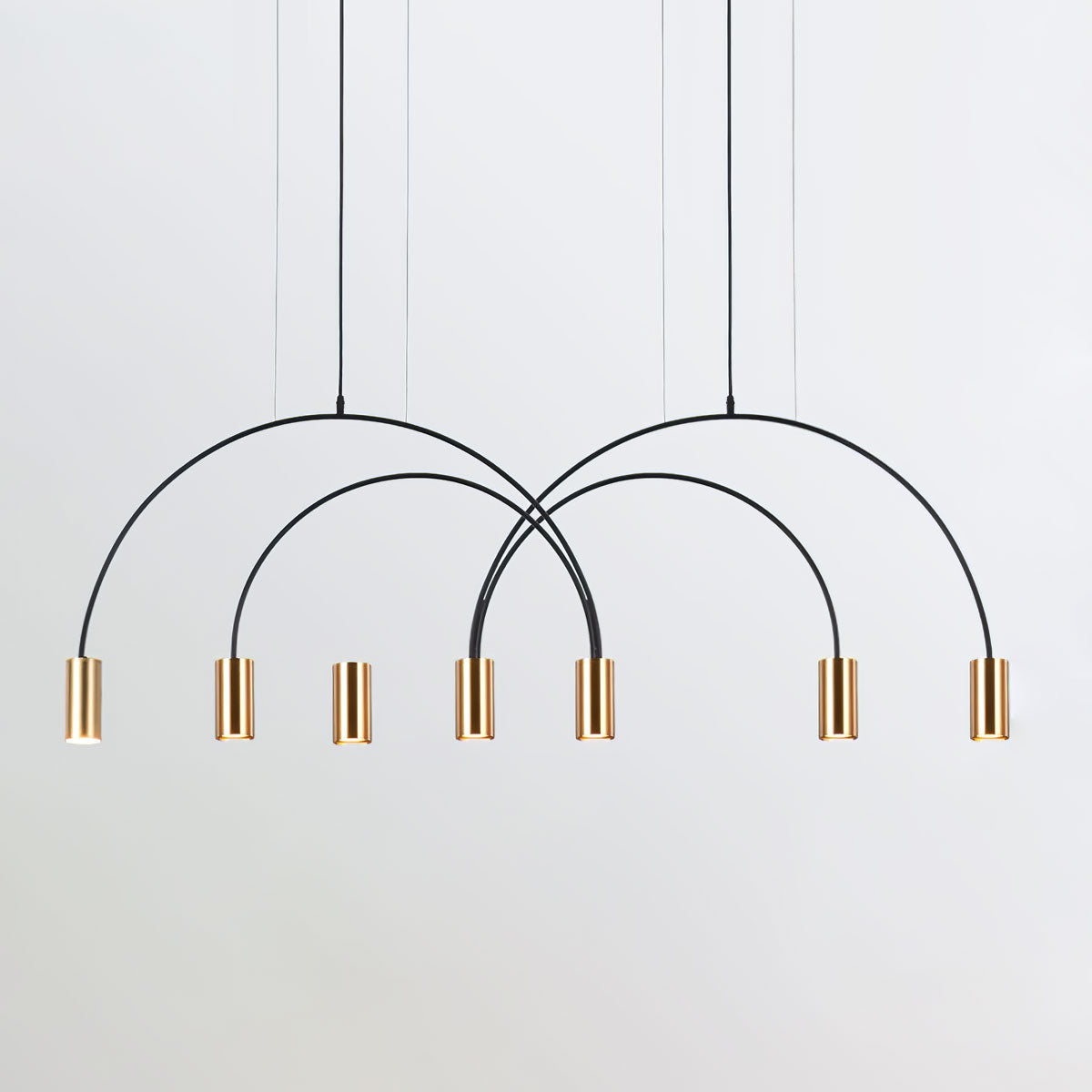 Noriel Pendelleuchte überlappende Zylinder Minimalistisch Esszimmer