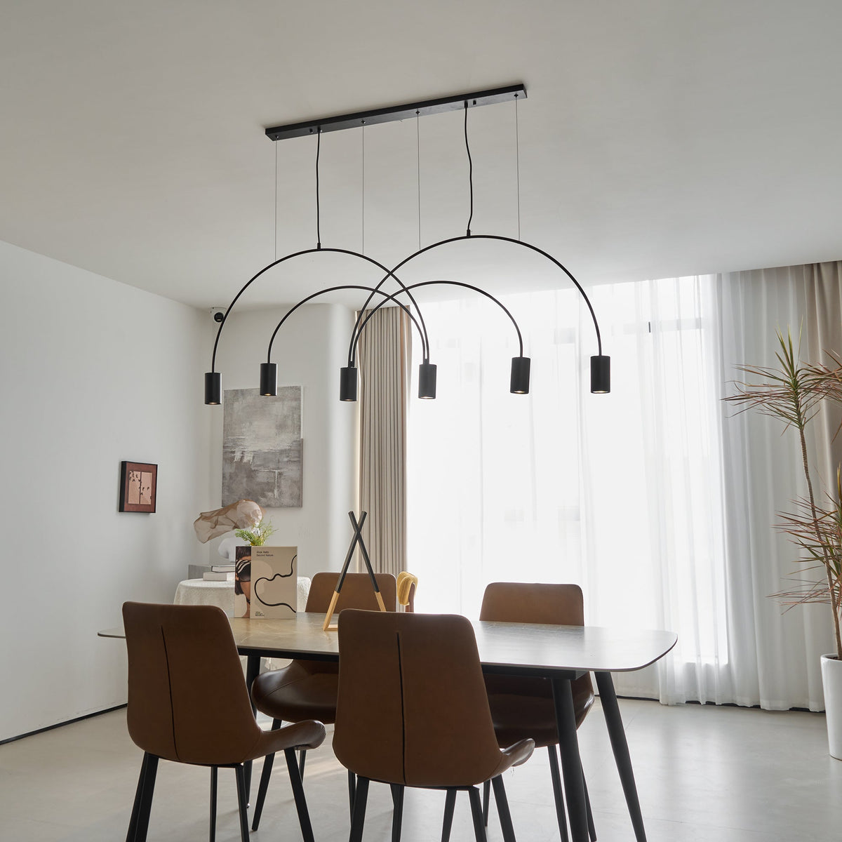 Noriel Pendelleuchte überlappende Zylinder Minimalistisch Esszimmer