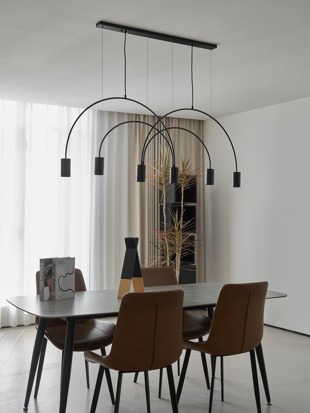 Noriel Pendelleuchte überlappende Zylinder Minimalistisch Esszimmer