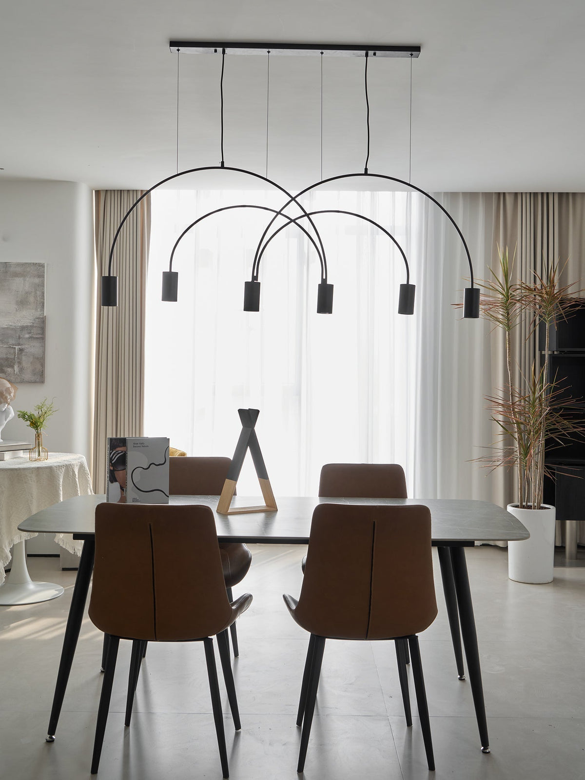 Noriel Pendelleuchte überlappende Zylinder Minimalistisch Esszimmer