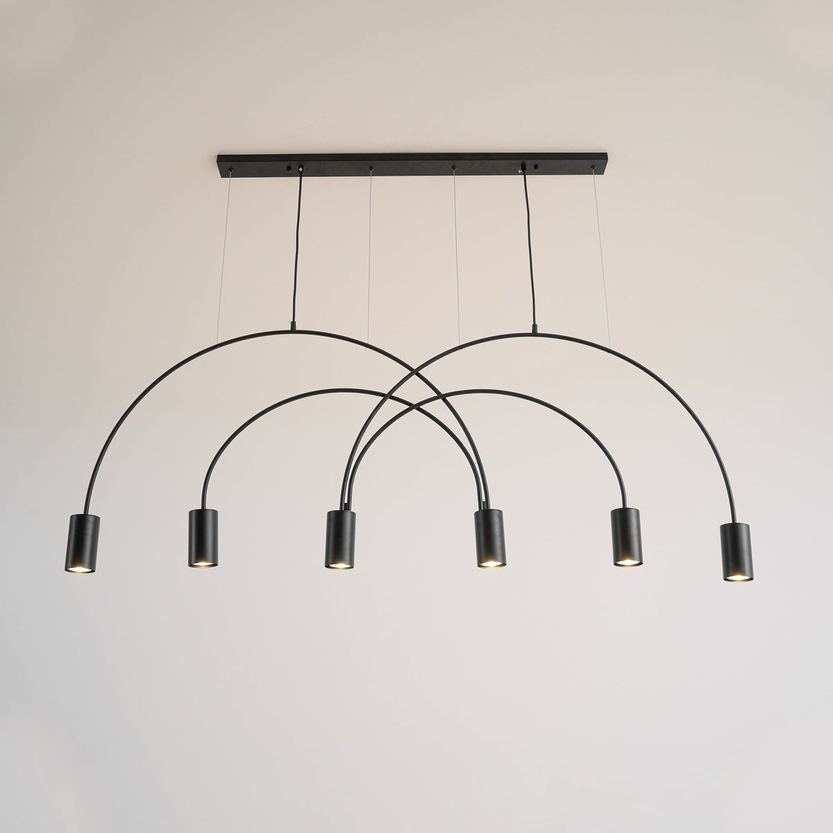Noriel Pendelleuchte überlappende Zylinder Minimalistisch Esszimmer