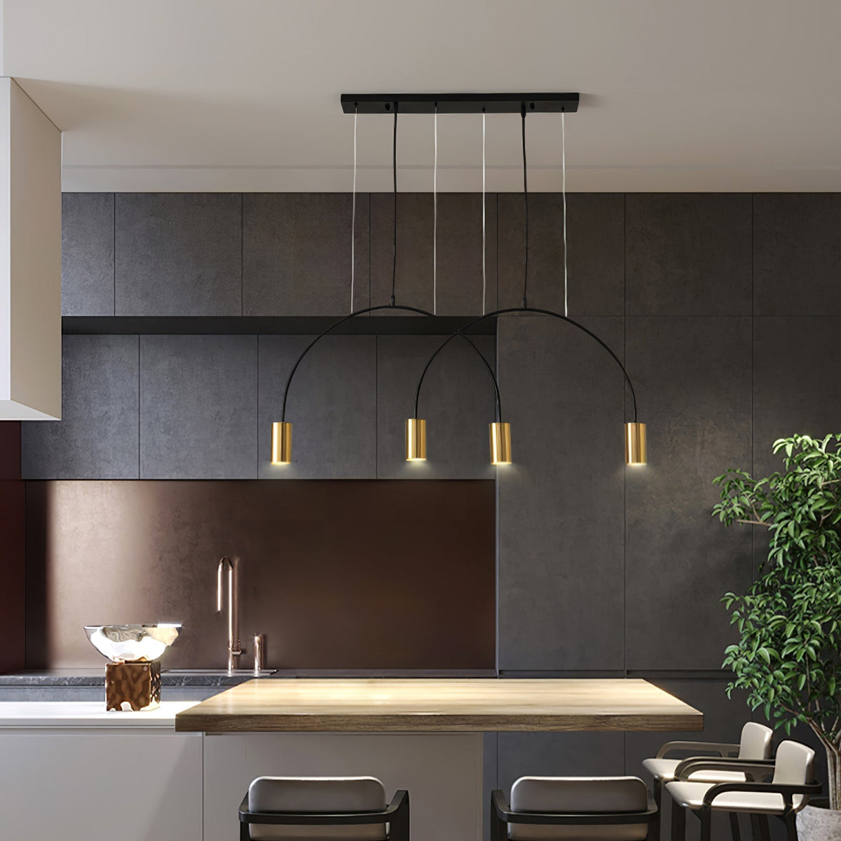 Noriel Pendelleuchte überlappende Zylinder Minimalistisch Esszimmer
