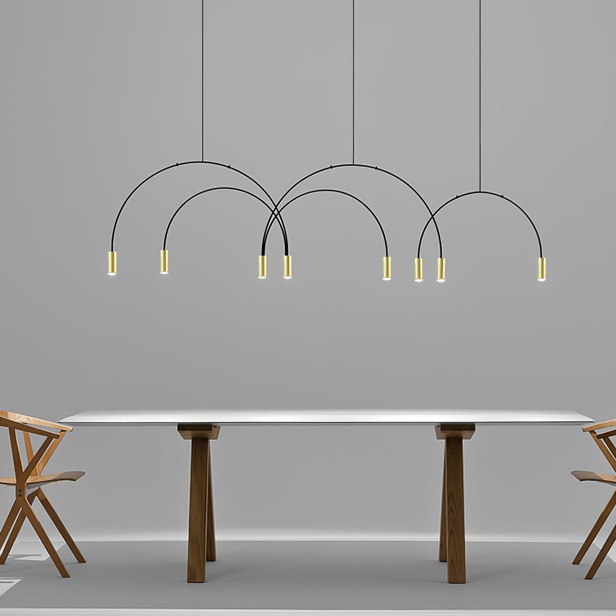 Noriel Pendelleuchte überlappende Zylinder Minimalistisch Esszimmer