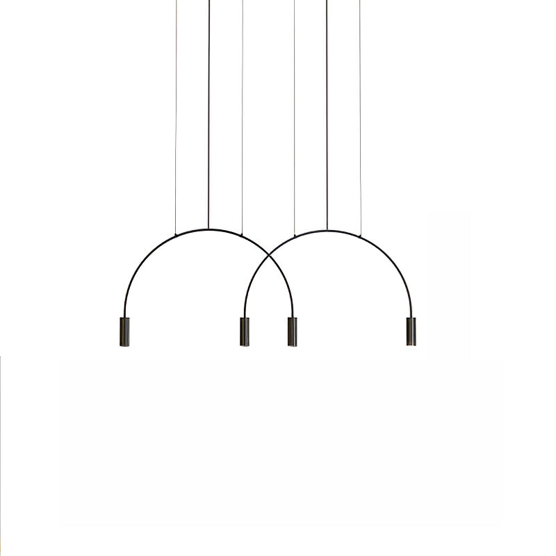 Noriel Pendelleuchte überlappende Zylinder Minimalistisch Esszimmer