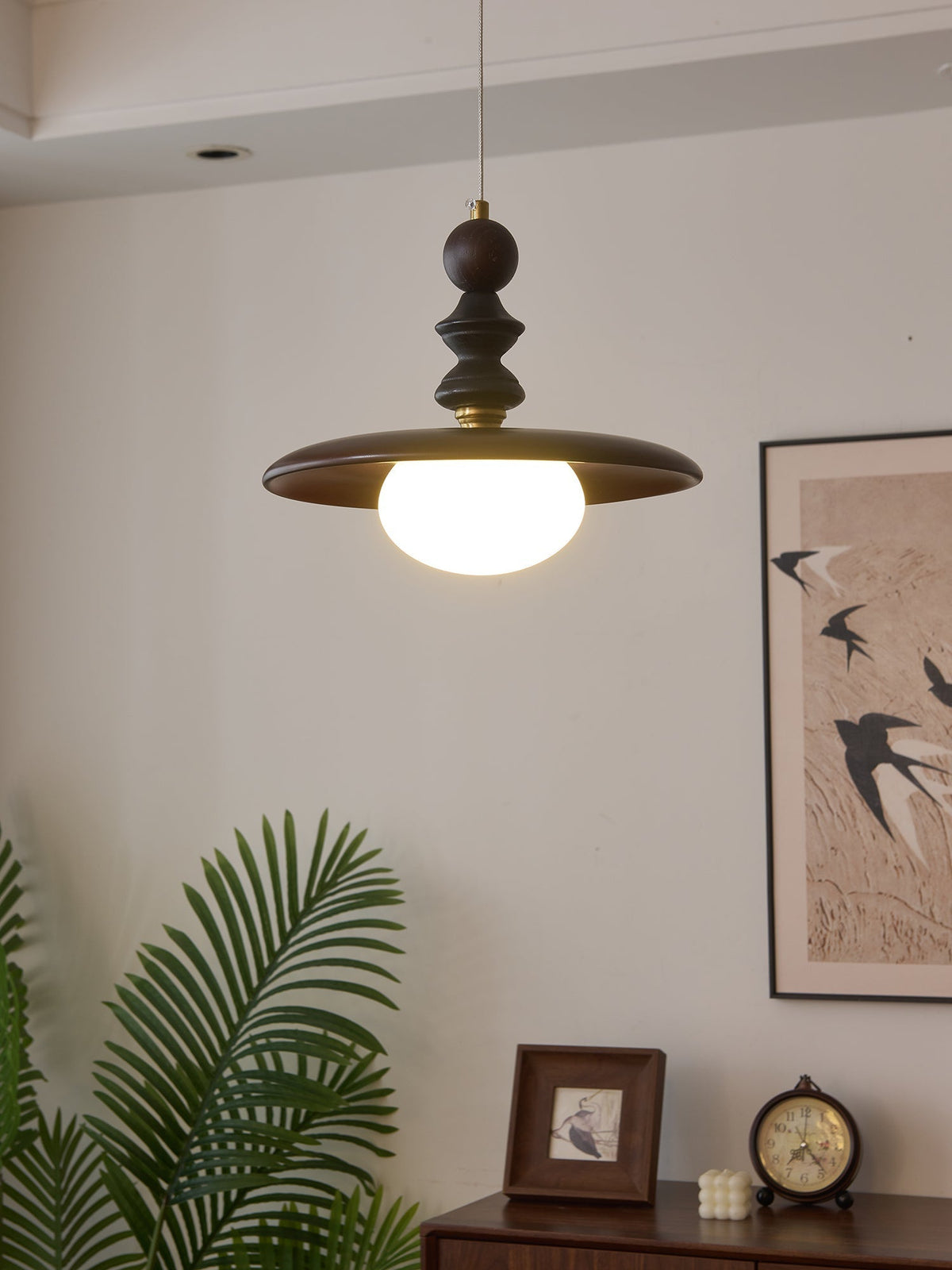 Syraeeth Premium skandinavische Kunst-Holz-Pendelleuchte