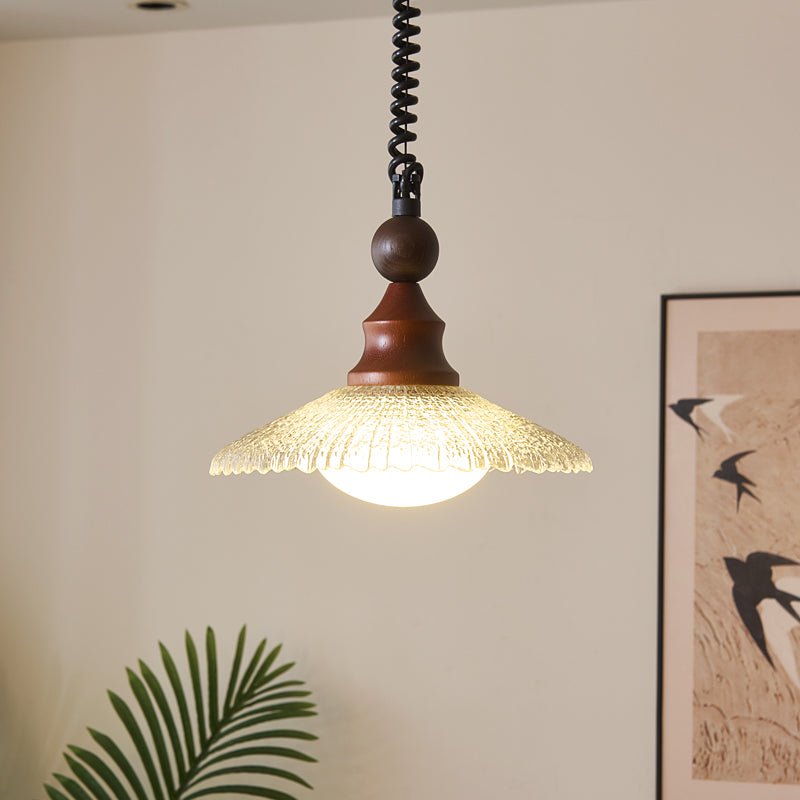 Syraeeth Premium skandinavische Kunst-Holz-Pendelleuchte