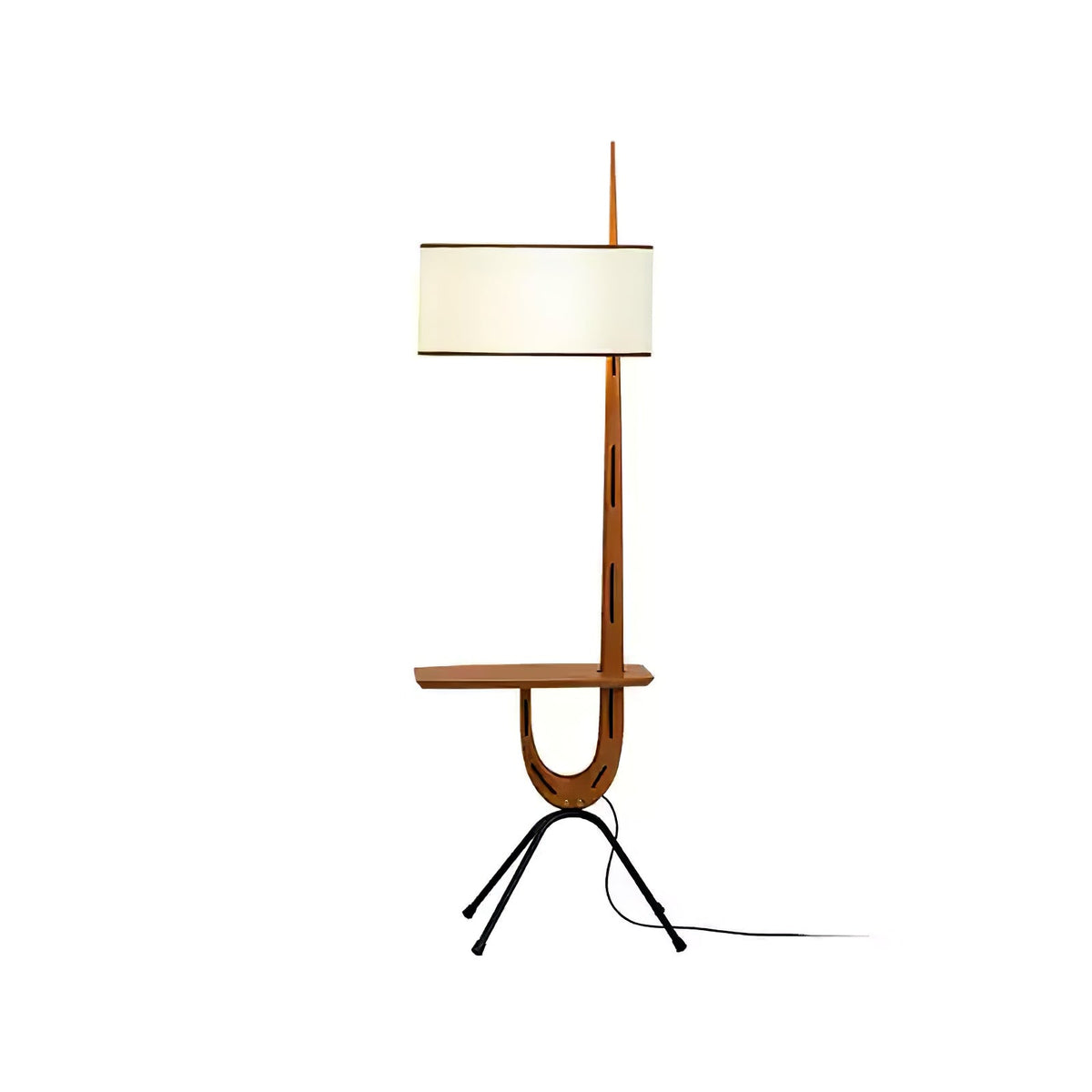 Vemara Mid-Century-Stil Stehleuchte aus Holz