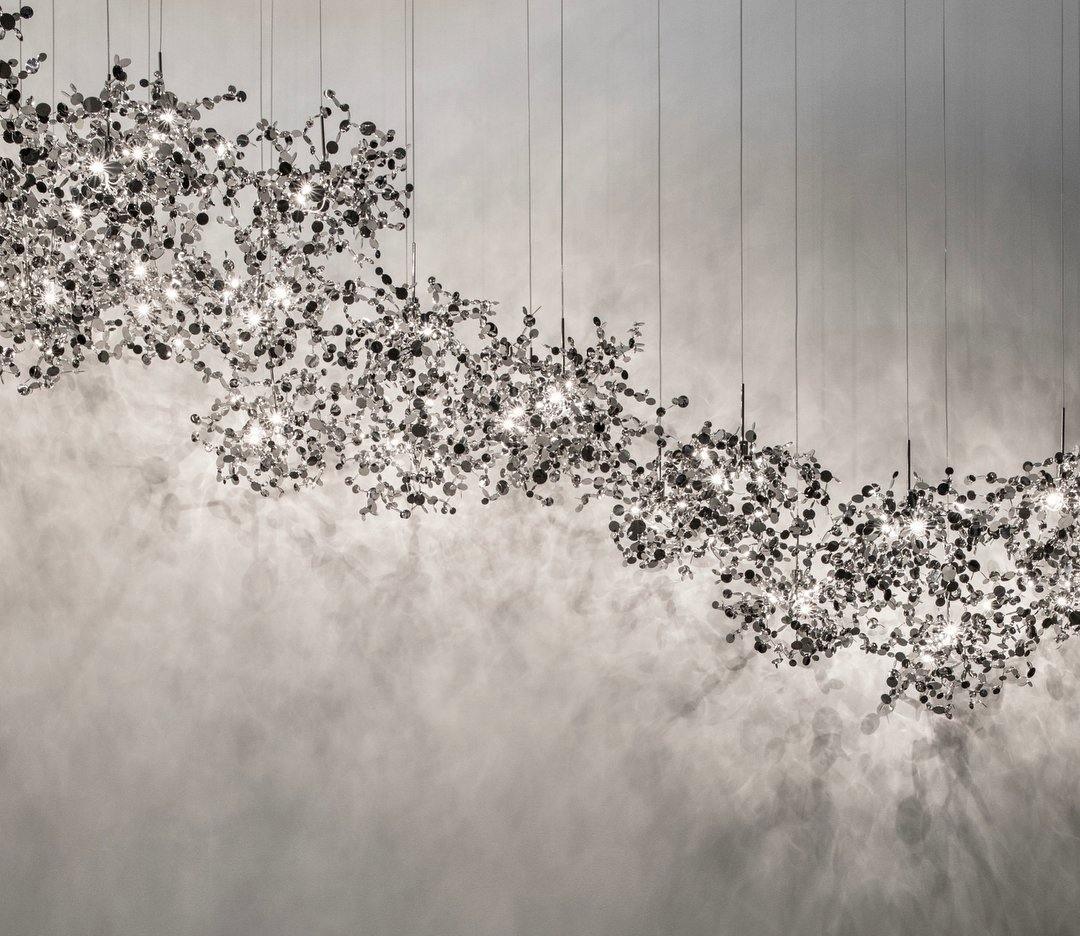 Noruielle Pendelleuchte Metallic Disc Cloud